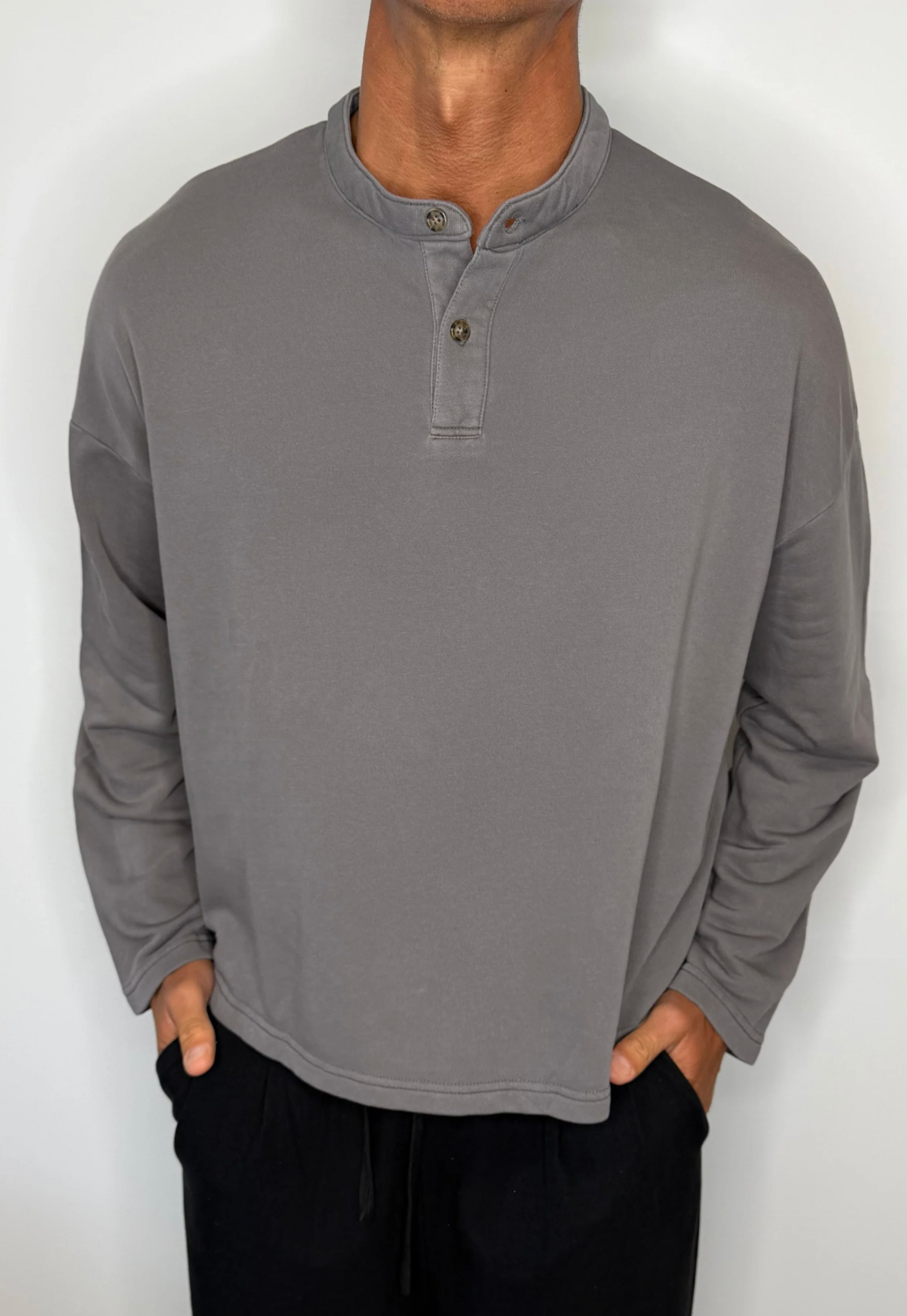The Tee You’ll Be Reaching For This Autumn/Winter Season - Fleece Crop Henley