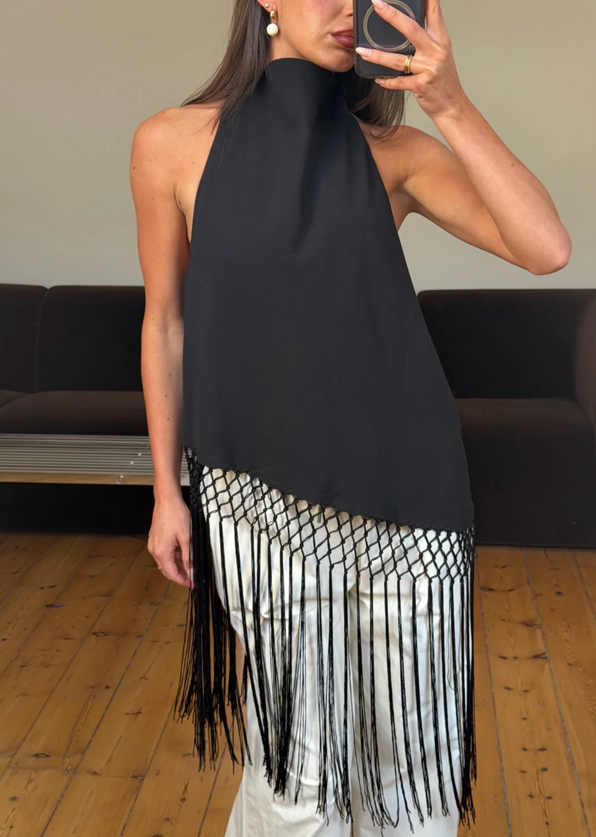 How to Style Fringe Clothing: Meet the Alicia Fringe Top Black