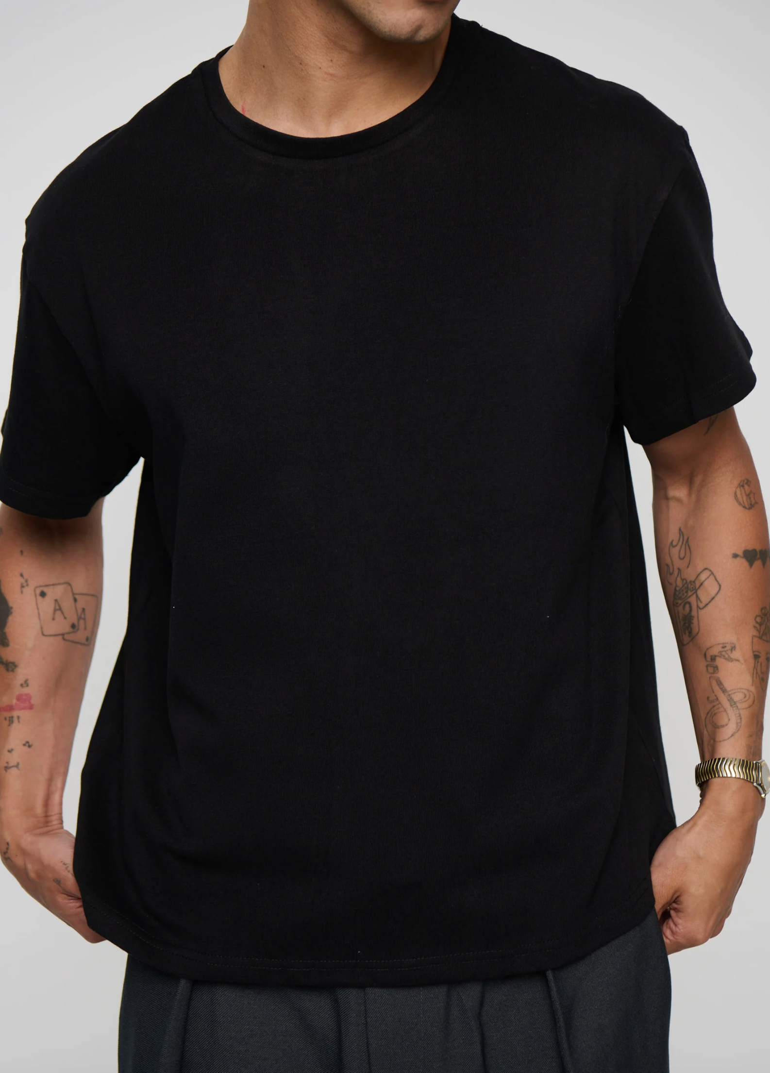 The Plain Black Tee: The Men’s Wardrobe Essential That Goes With Everything | Bronze Snake