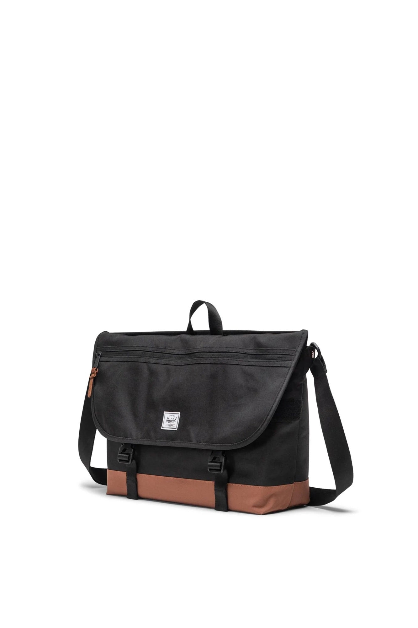 Herschel Cove Messenger Black/Saddle Brown