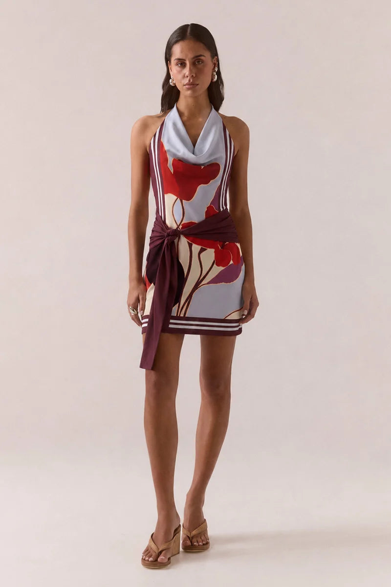Kalea Mini Dress Blue Bloom