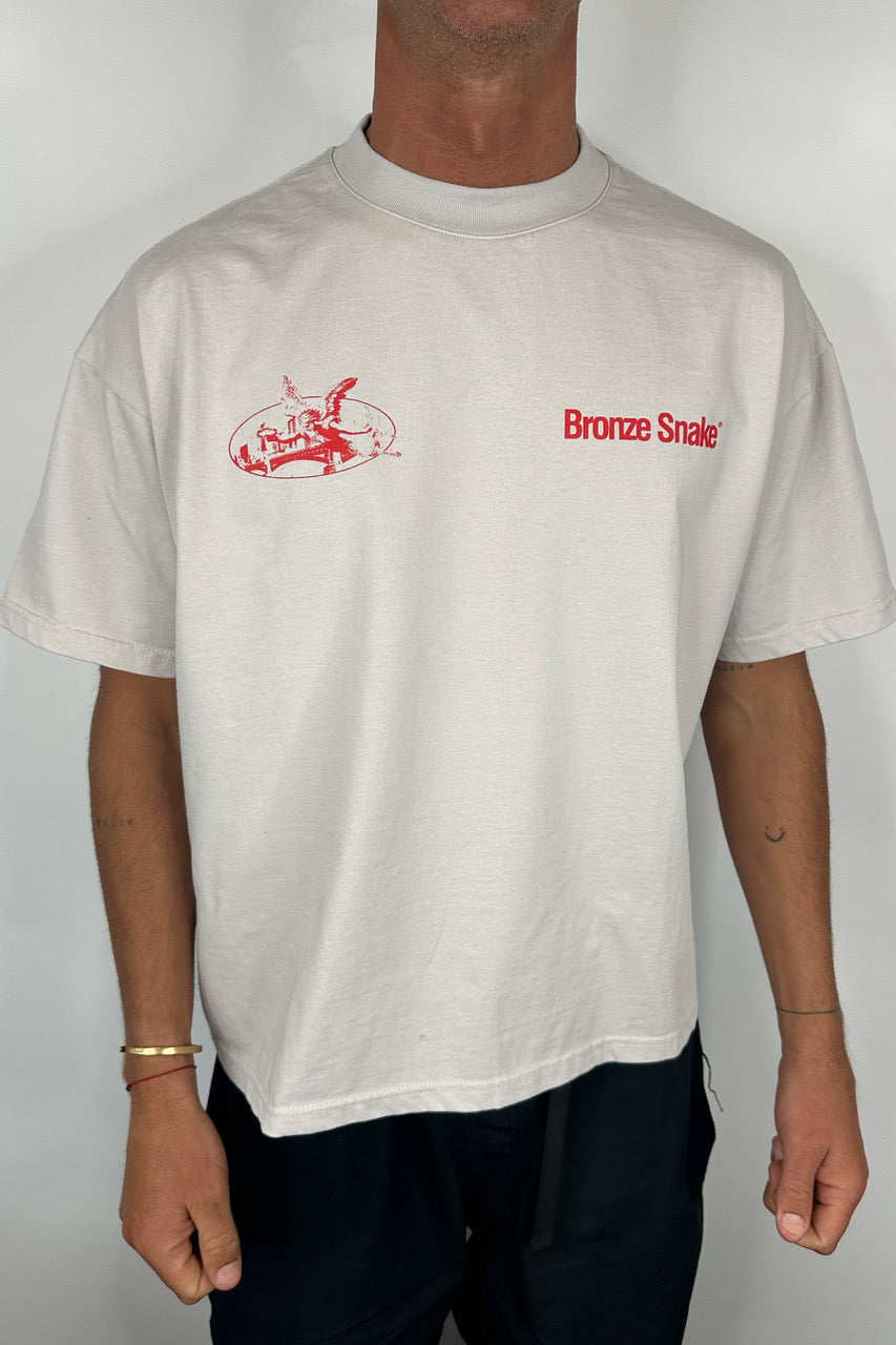 Bronze Snake Melb Tee Ivory