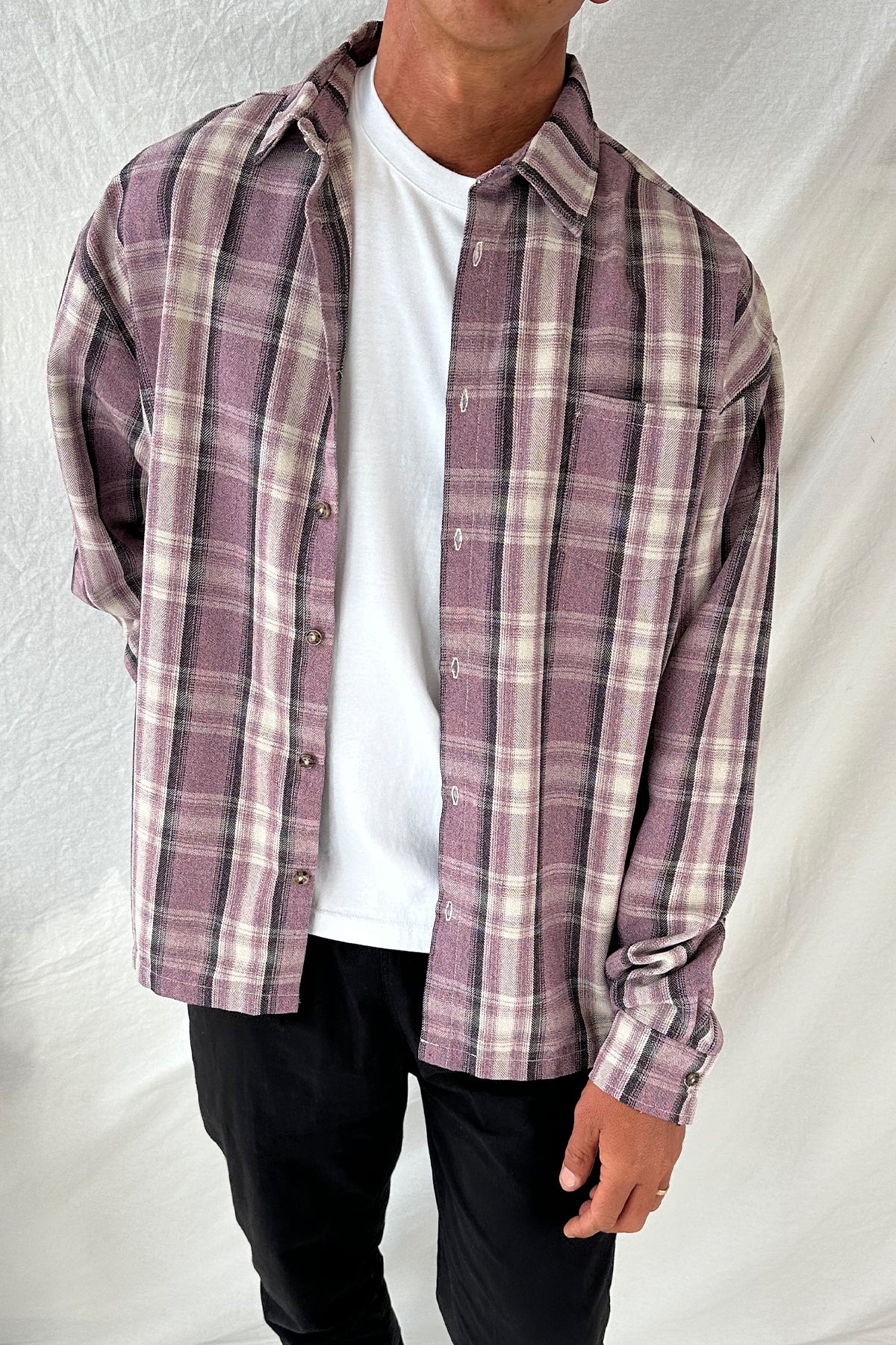 Brooklyn Check Shirt Lilac