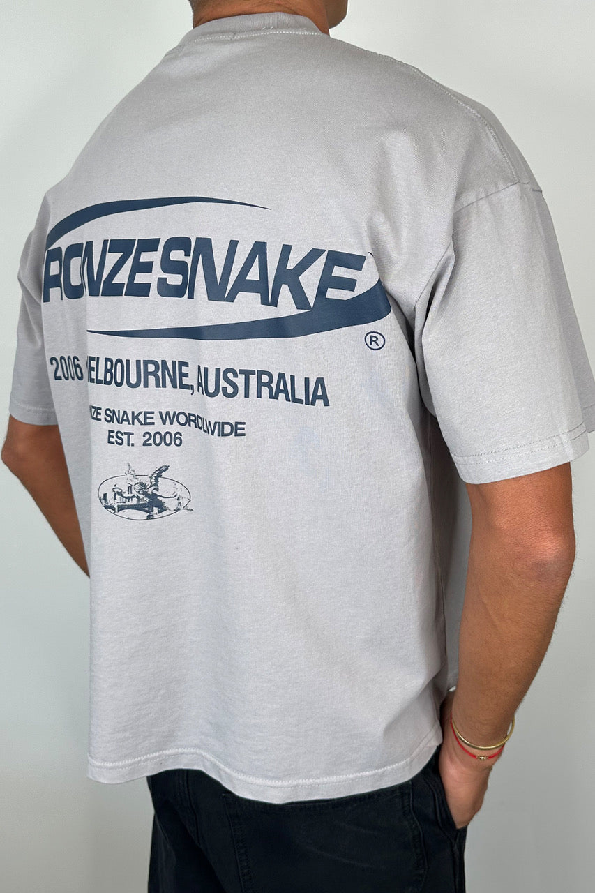 Bronze Snake Classic Tee Grey