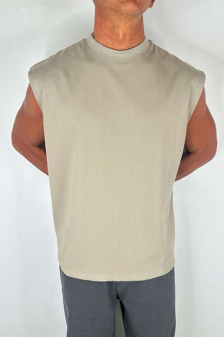 Rosco Crew Neck Tank Army