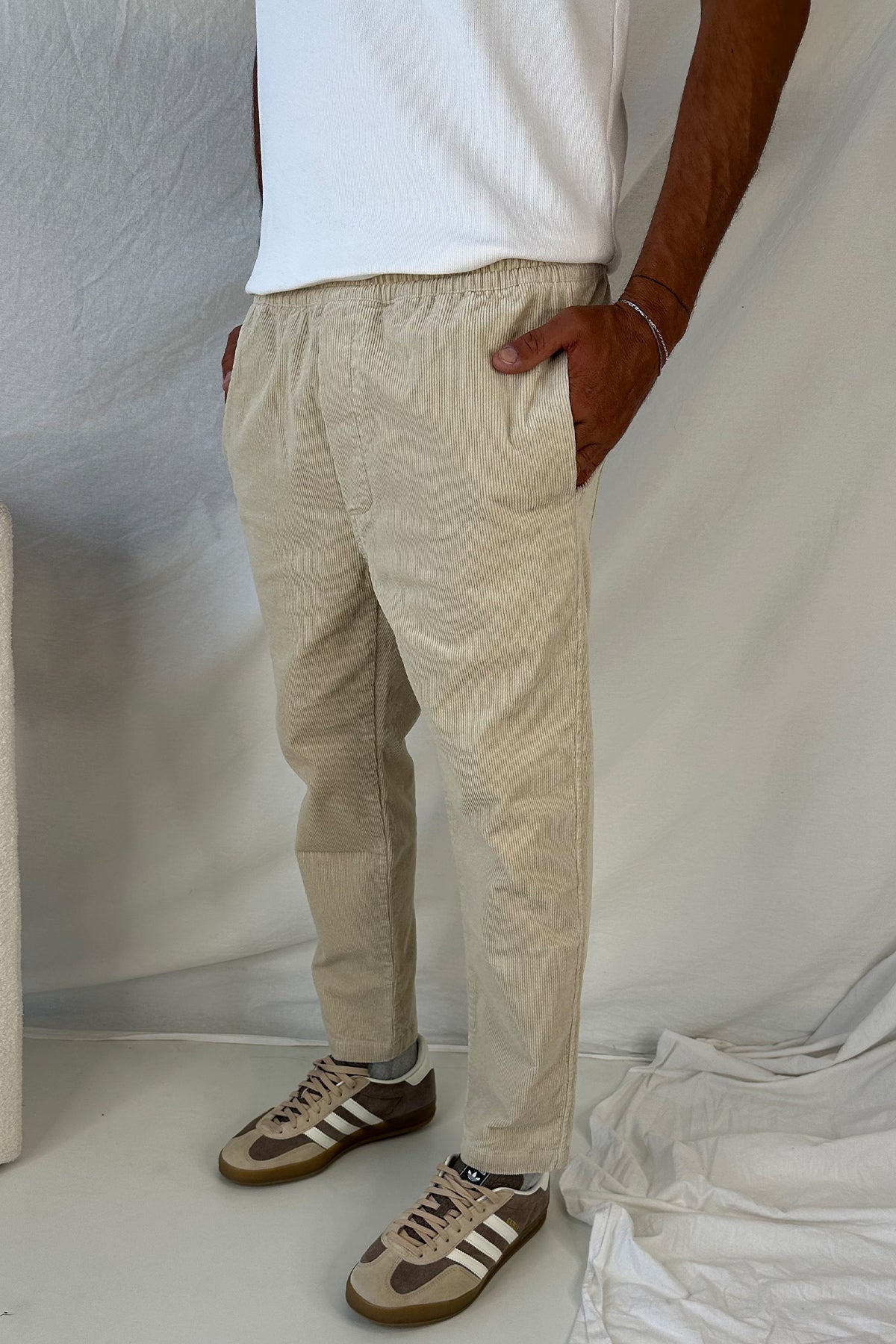 Lionel Cord Jogger Sand - FINAL SALE