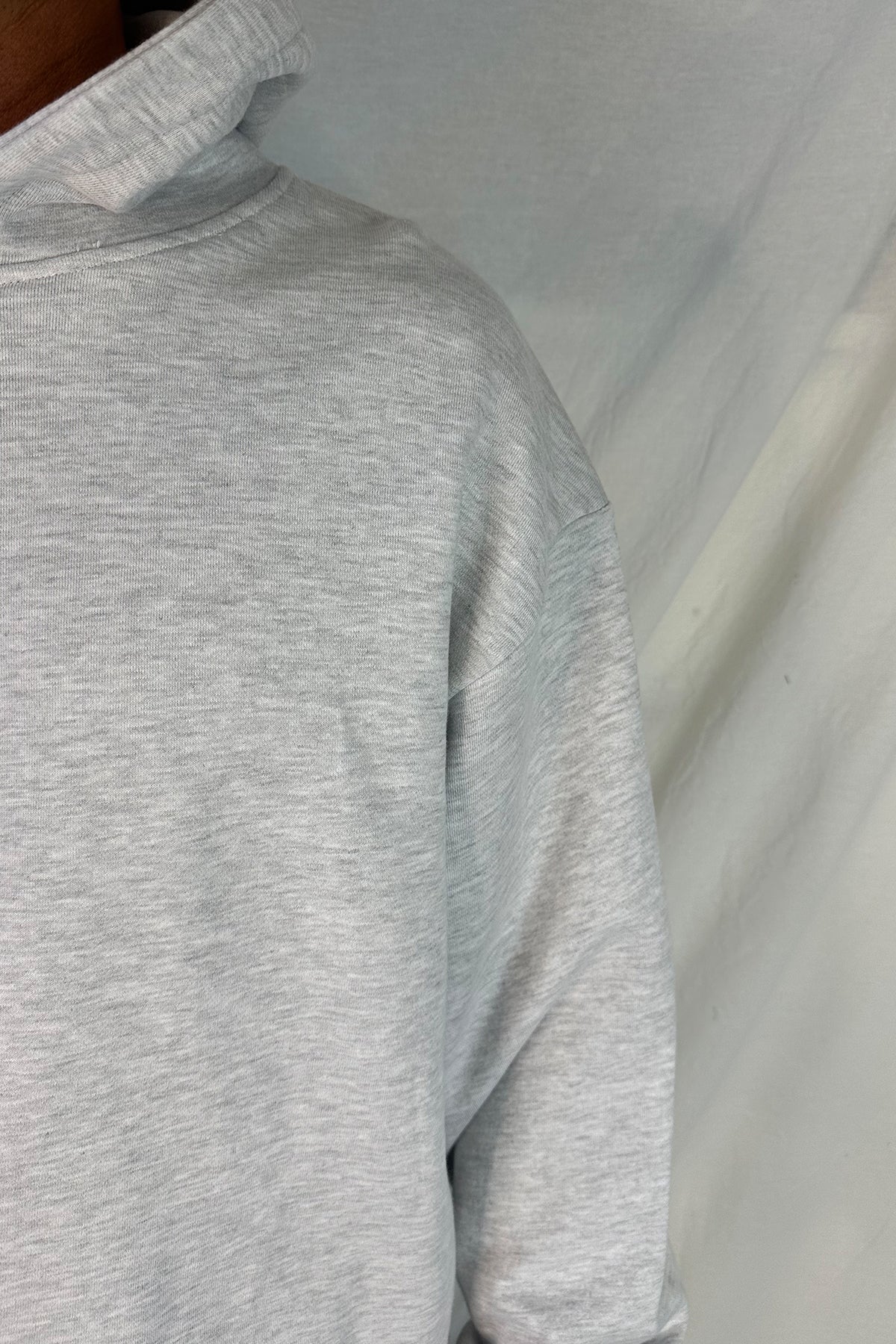 Heavyweight Cotton Hoodie Heather Grey