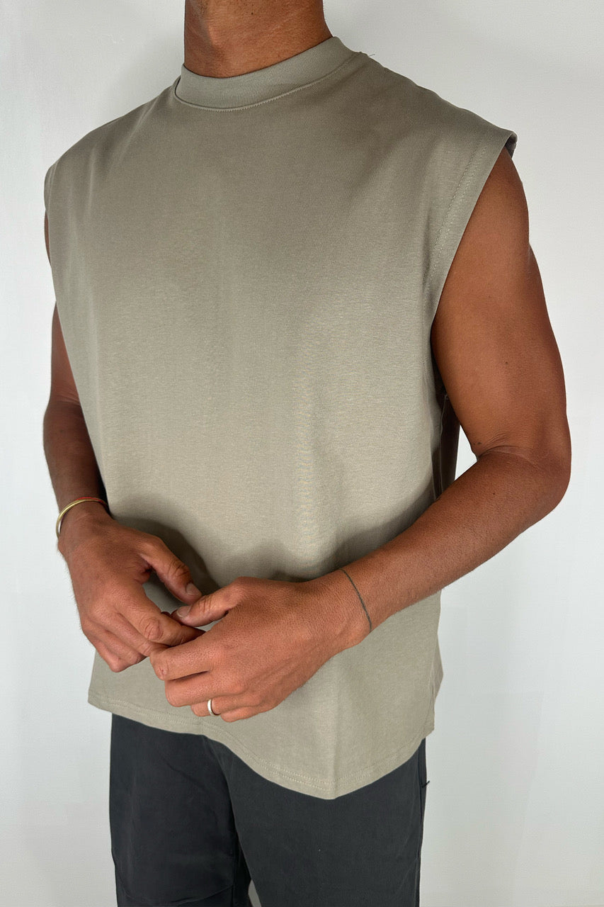 Rosco Crew Neck Tank Army