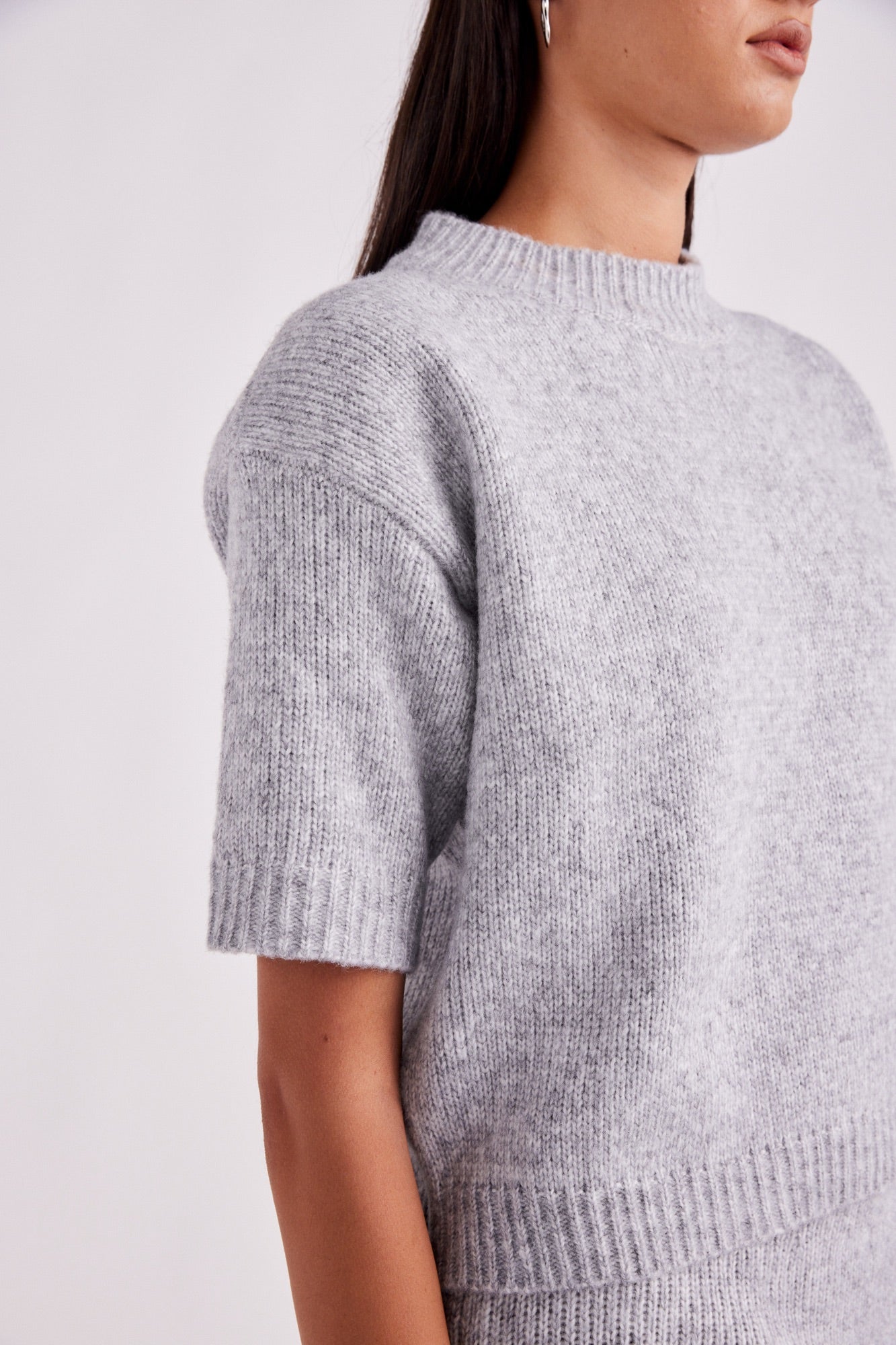 Haze Short Sleeve Jumper Stone