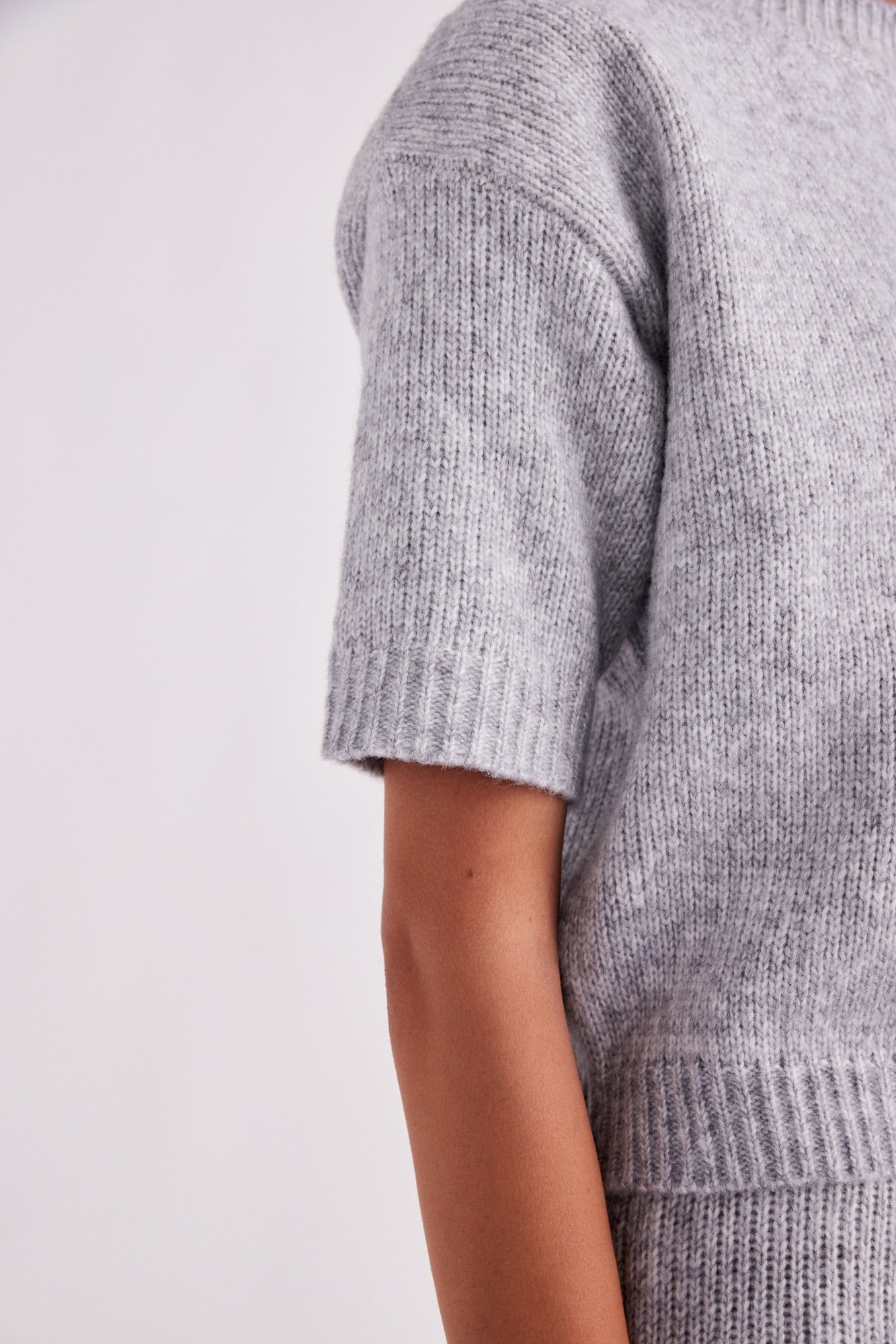 Haze Short Sleeve Jumper Stone