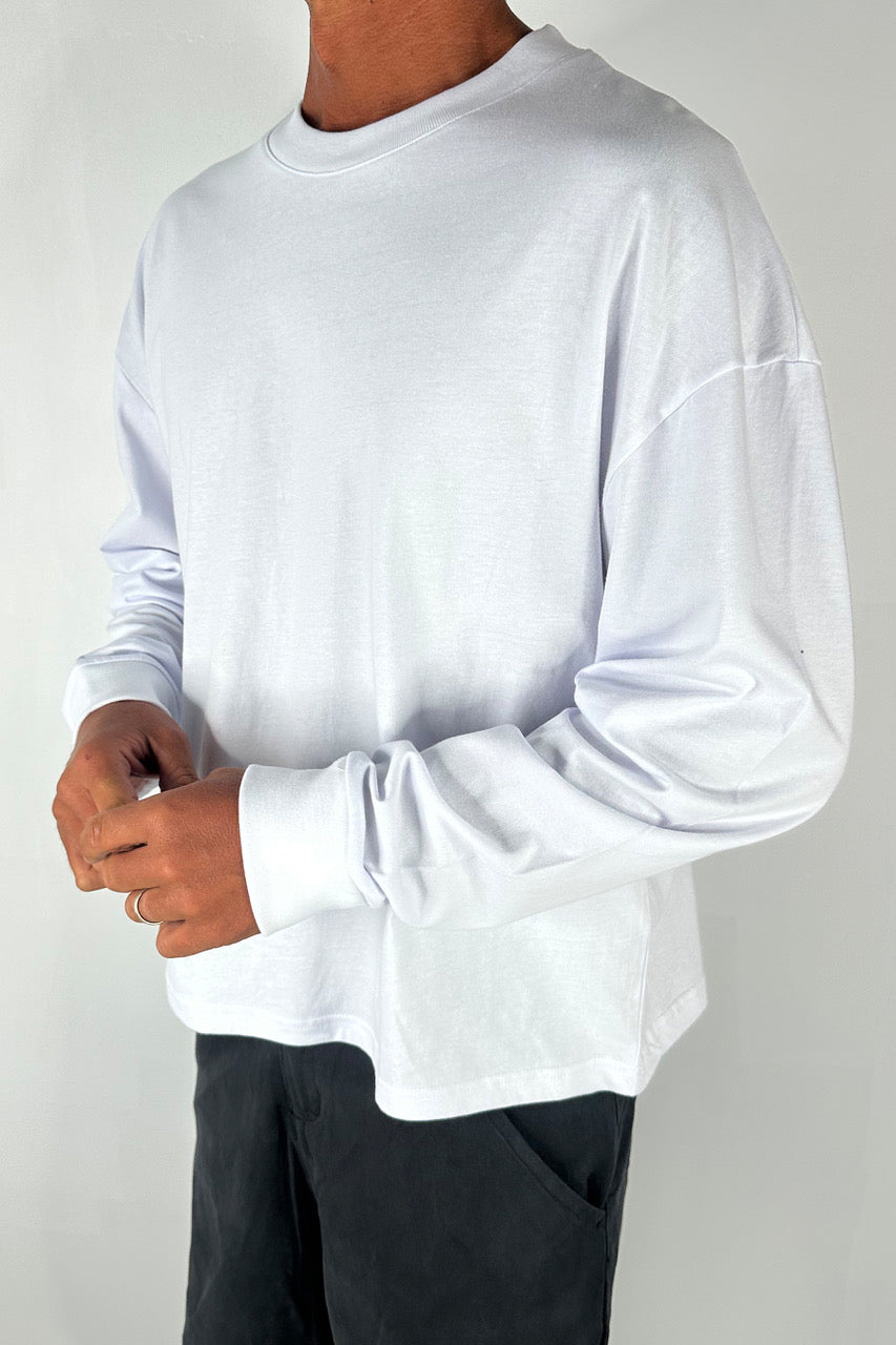 Cotton Long Sleeve White