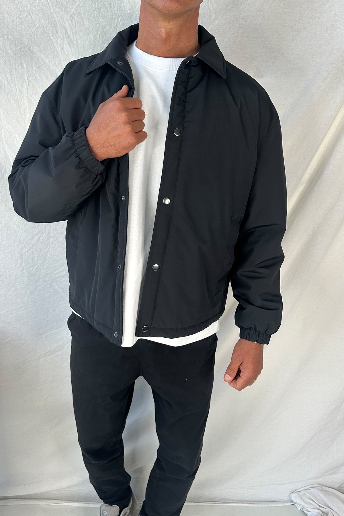 Padded Bomber Black