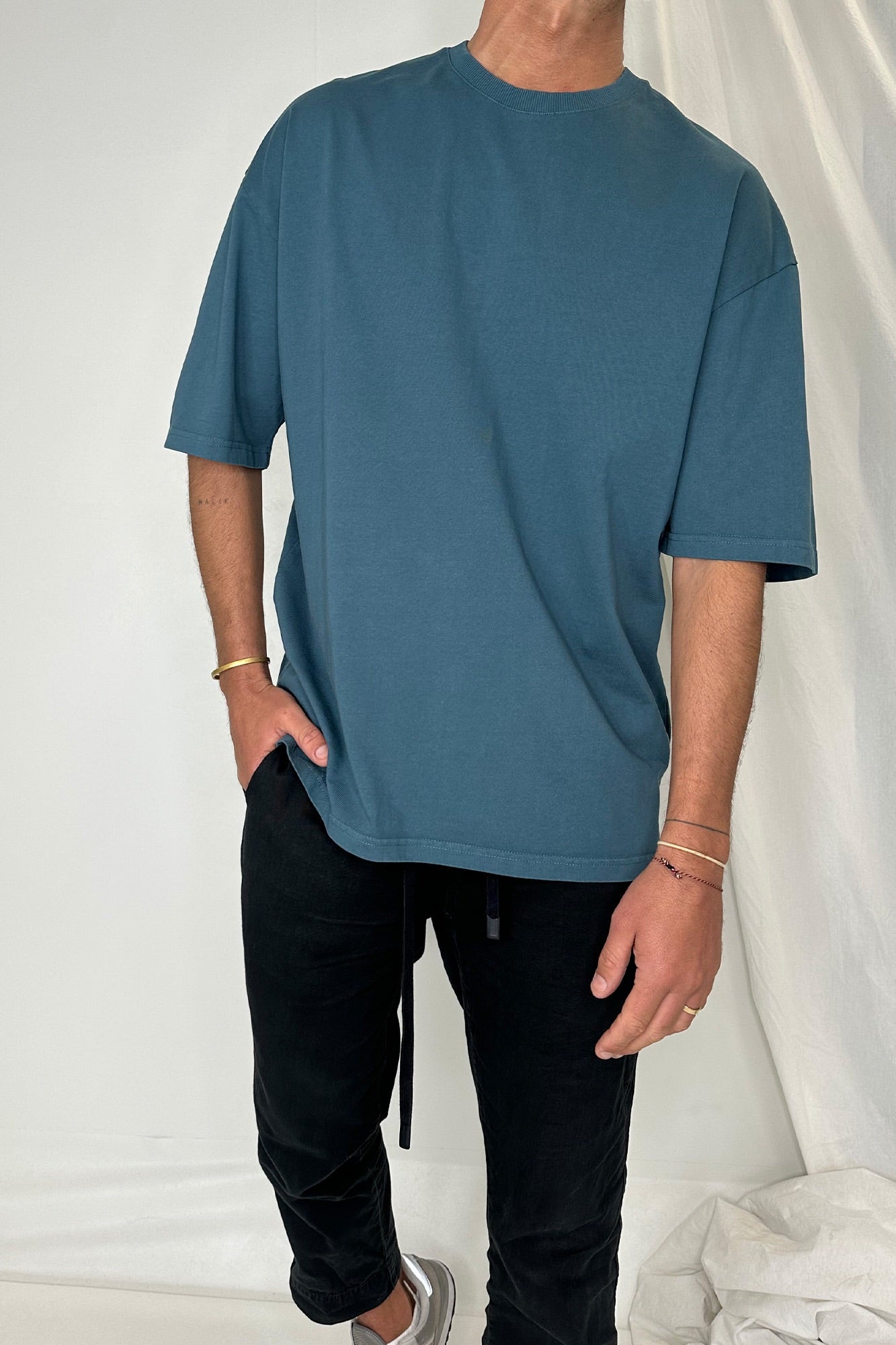 Joel Heavyweight Box Tee Emerald