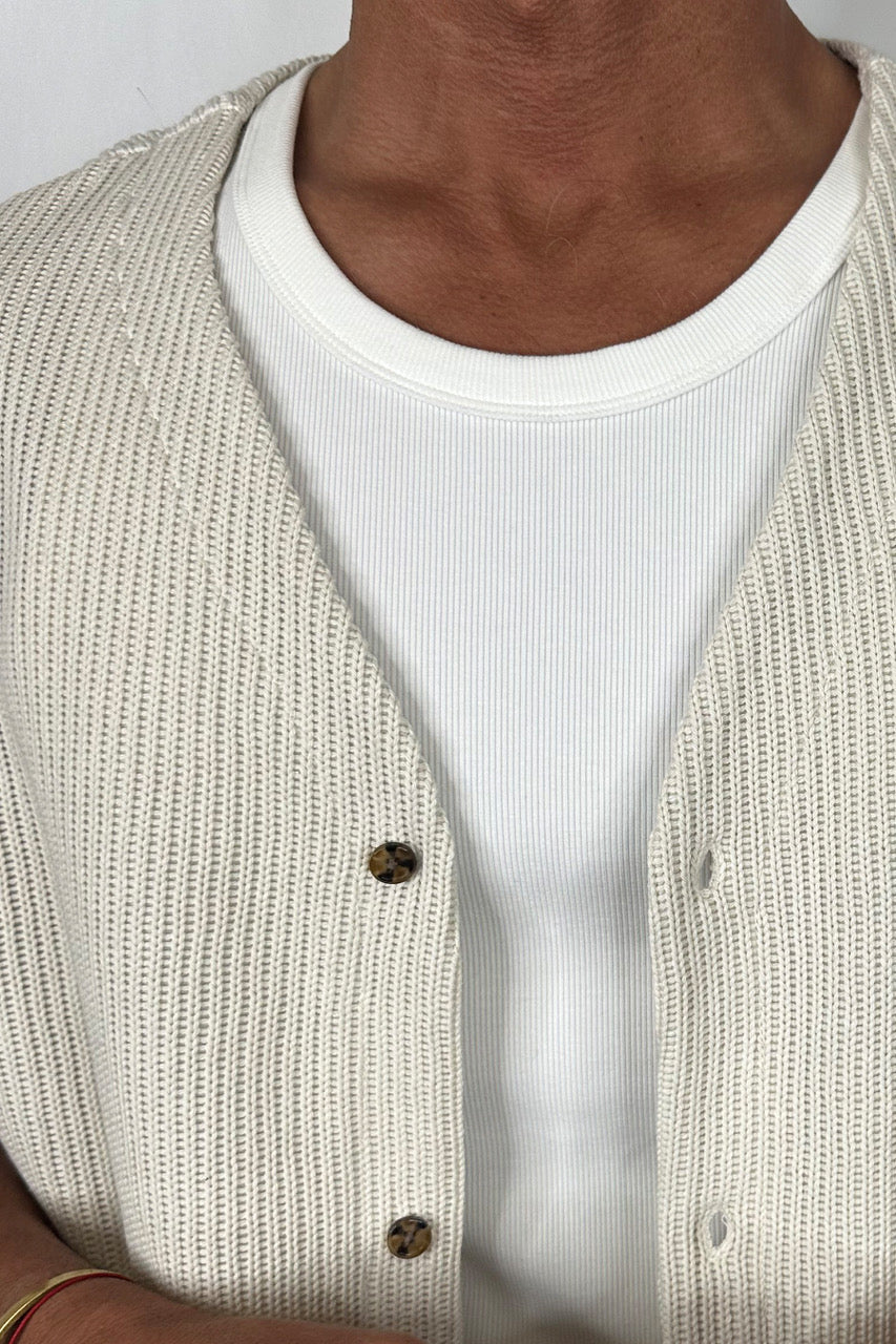 Cassius Knitted Vest Sand