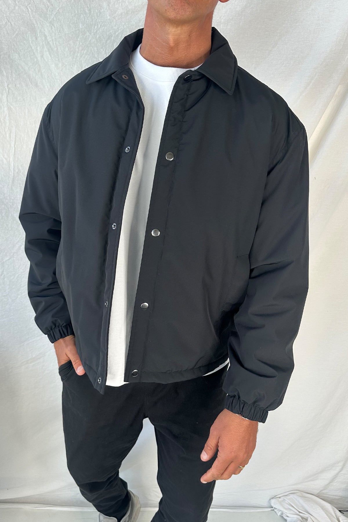 Padded Bomber Black