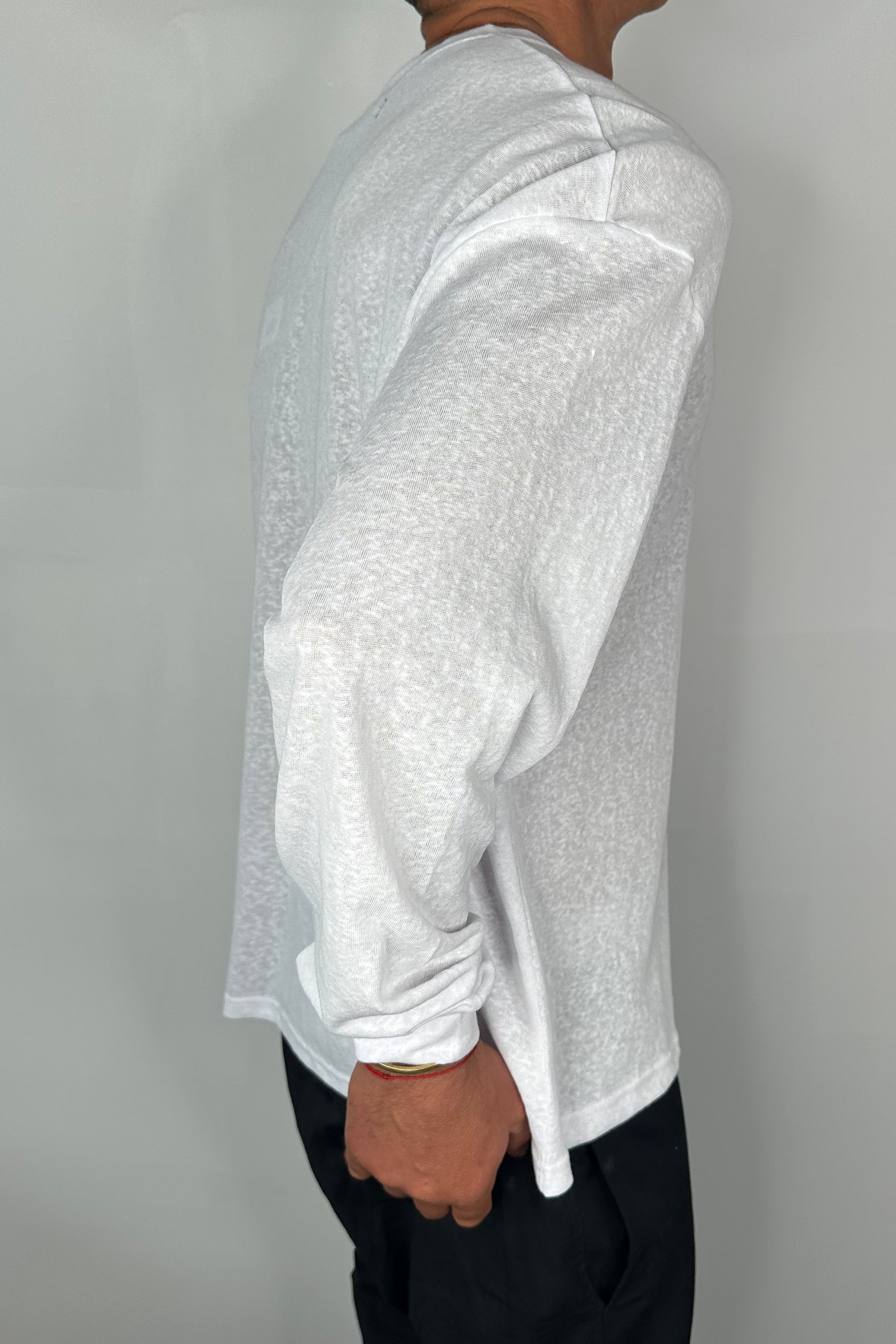 Enzyme Wash Long Sleeve Soft White
