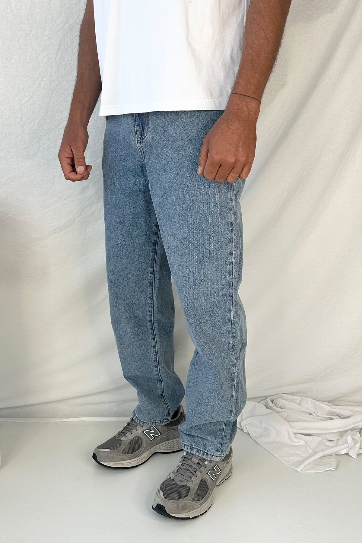 Cruz Baggy Denim Mid Blue