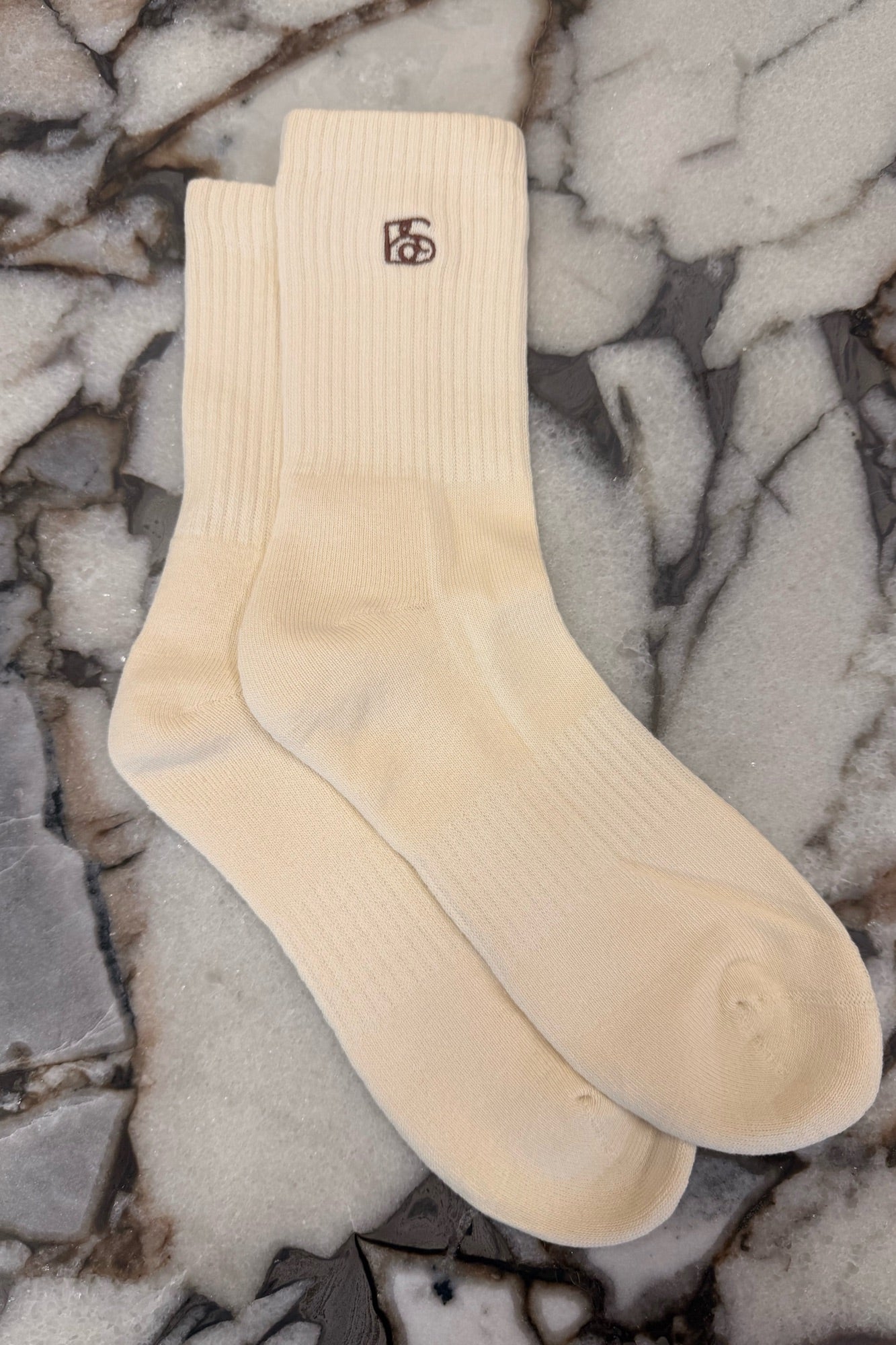 Combed Cotton Sock Ivory
