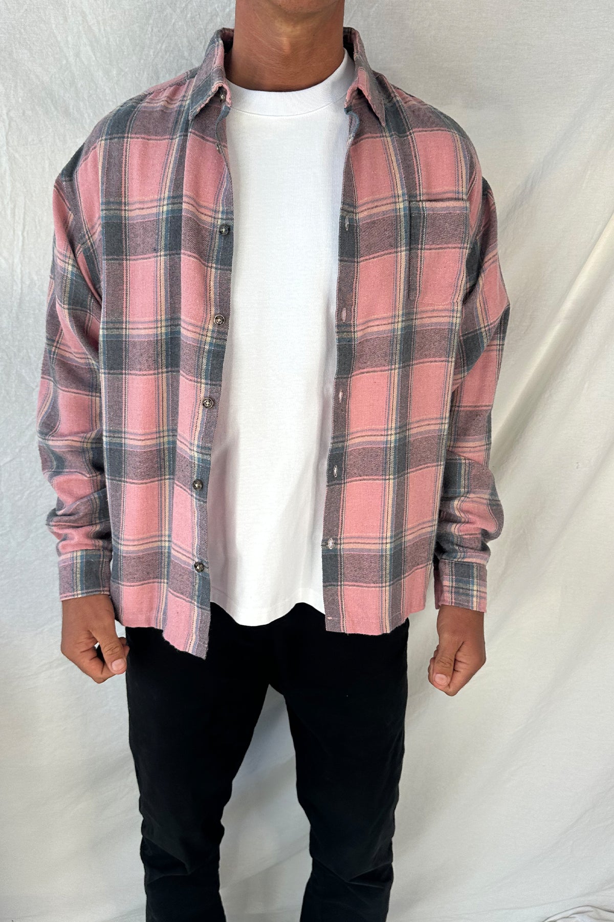 Brooklyn Check Shirt Salmon
