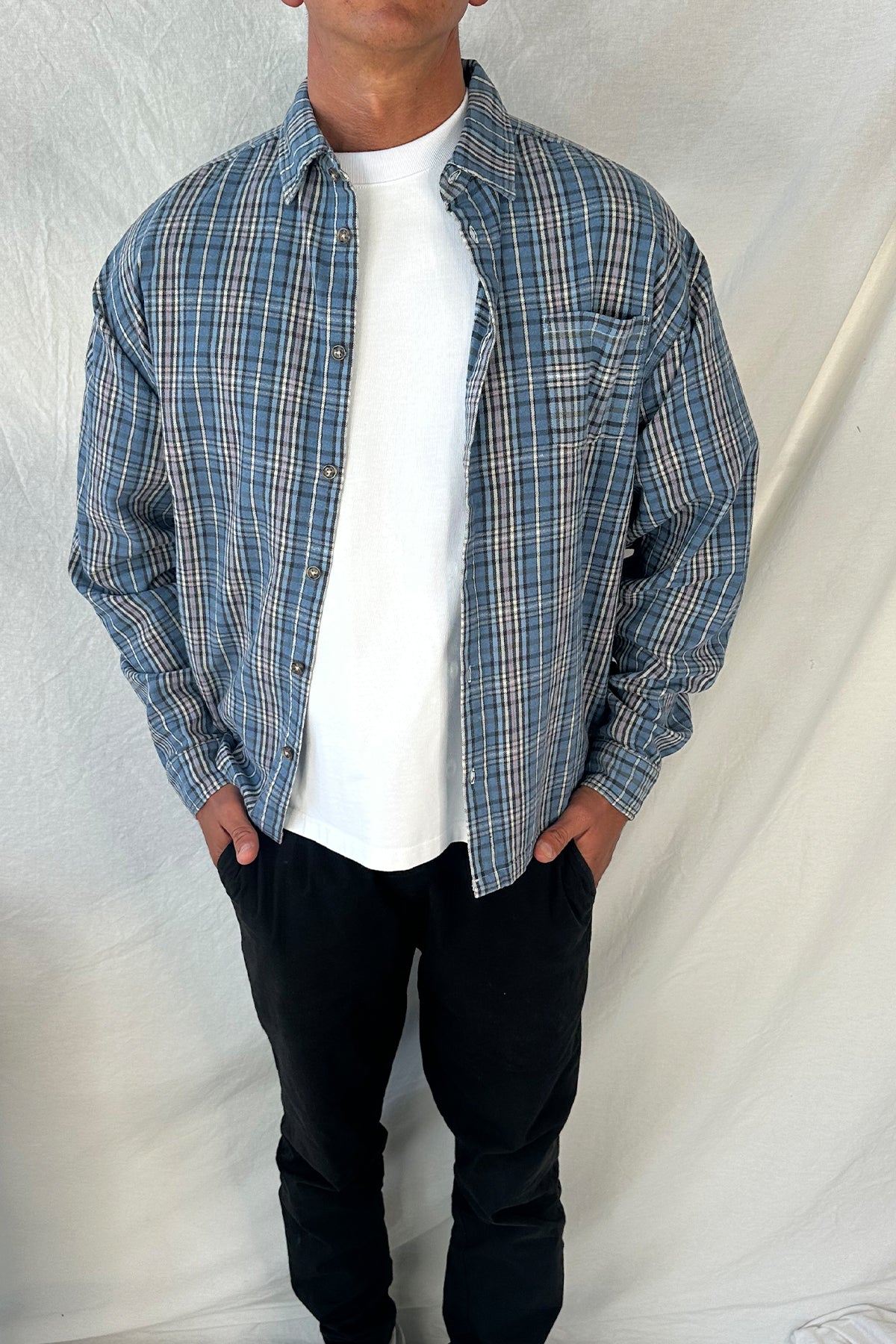 Brooklyn Check Shirt Blue