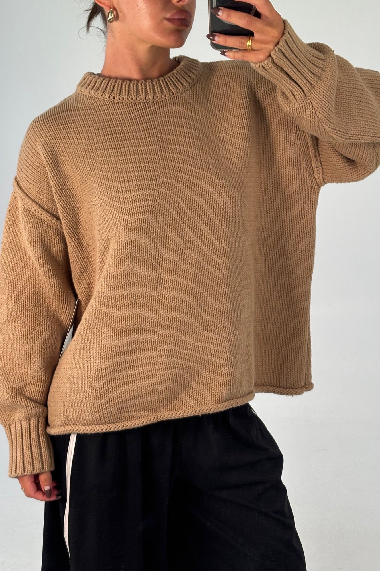 Nikova Knit Jumper Sand