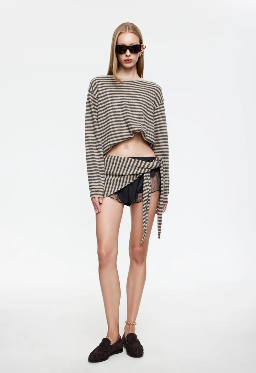 Olsen Knit Slate Stripe