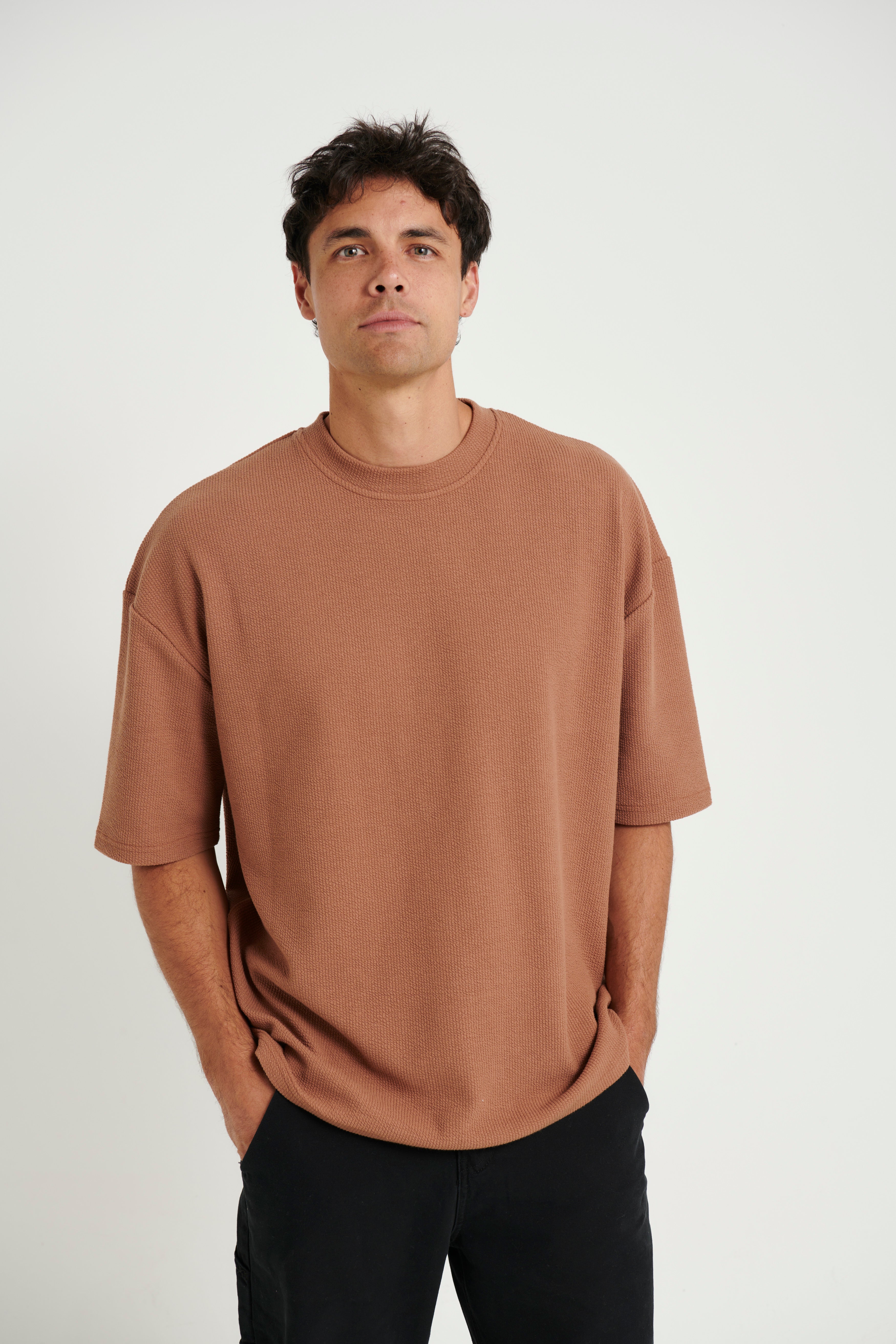 NTH Heavy Ribbed Tee Choc