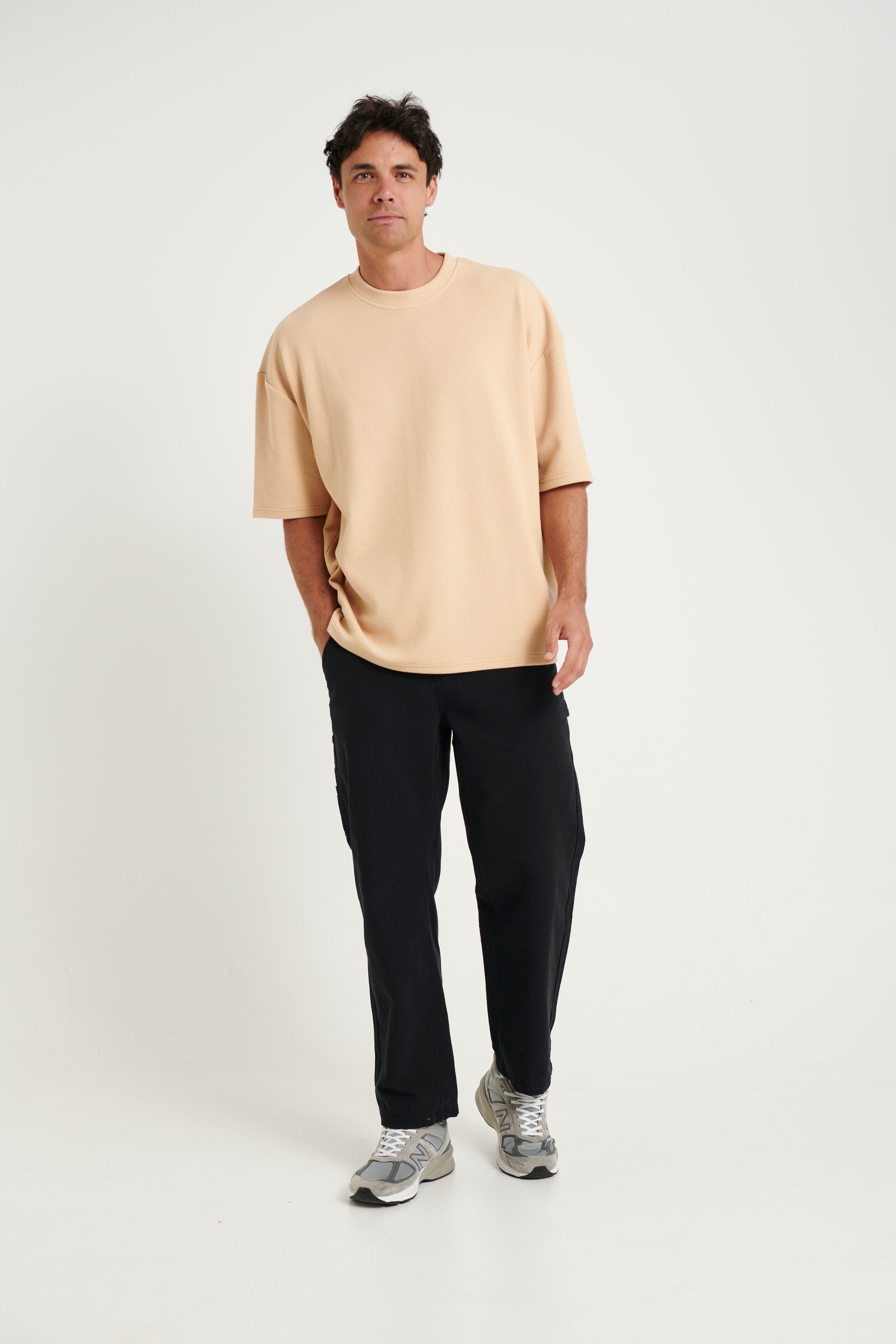 NTH Heavy Ribbed Tee Tan