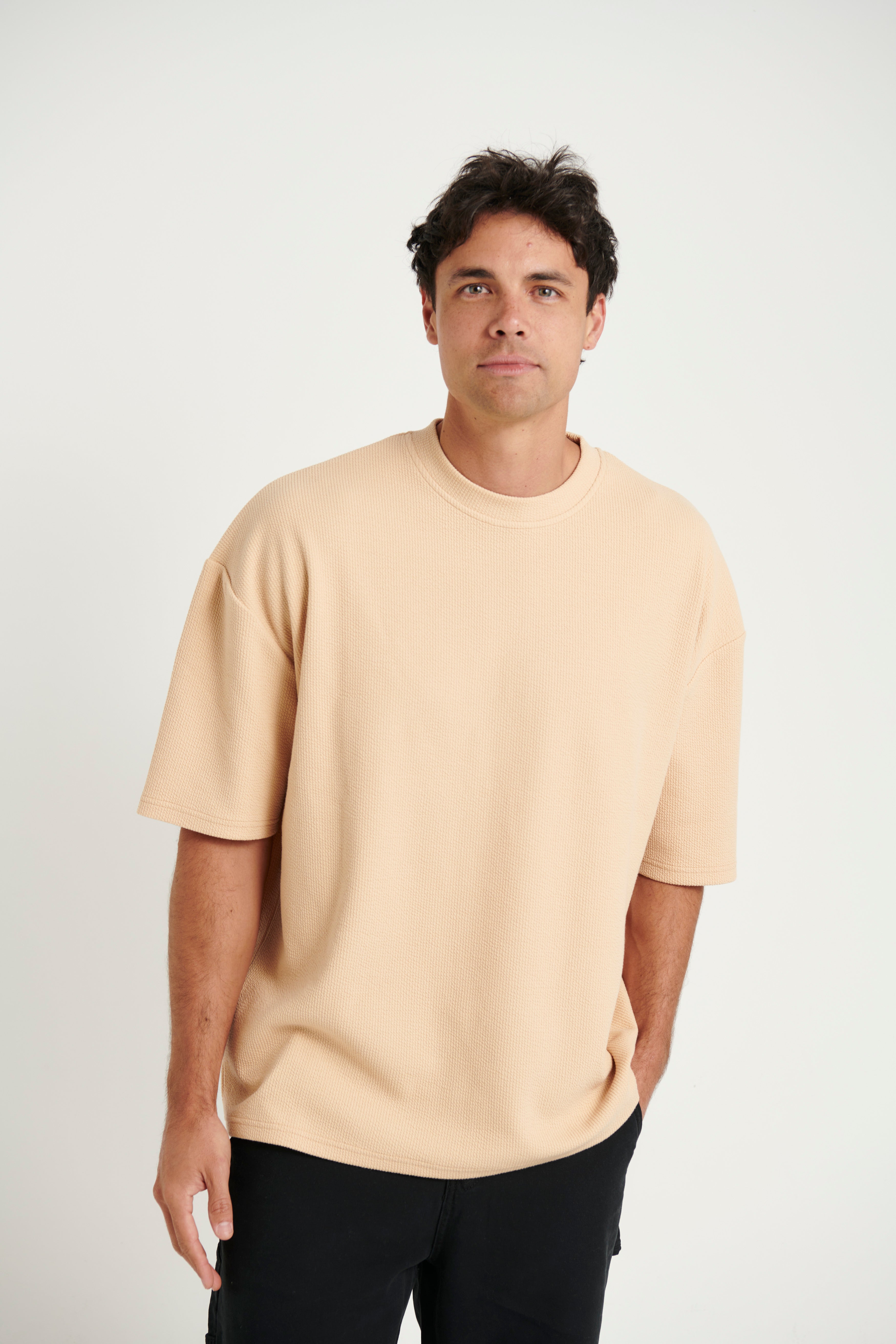 NTH Heavy Ribbed Tee Tan