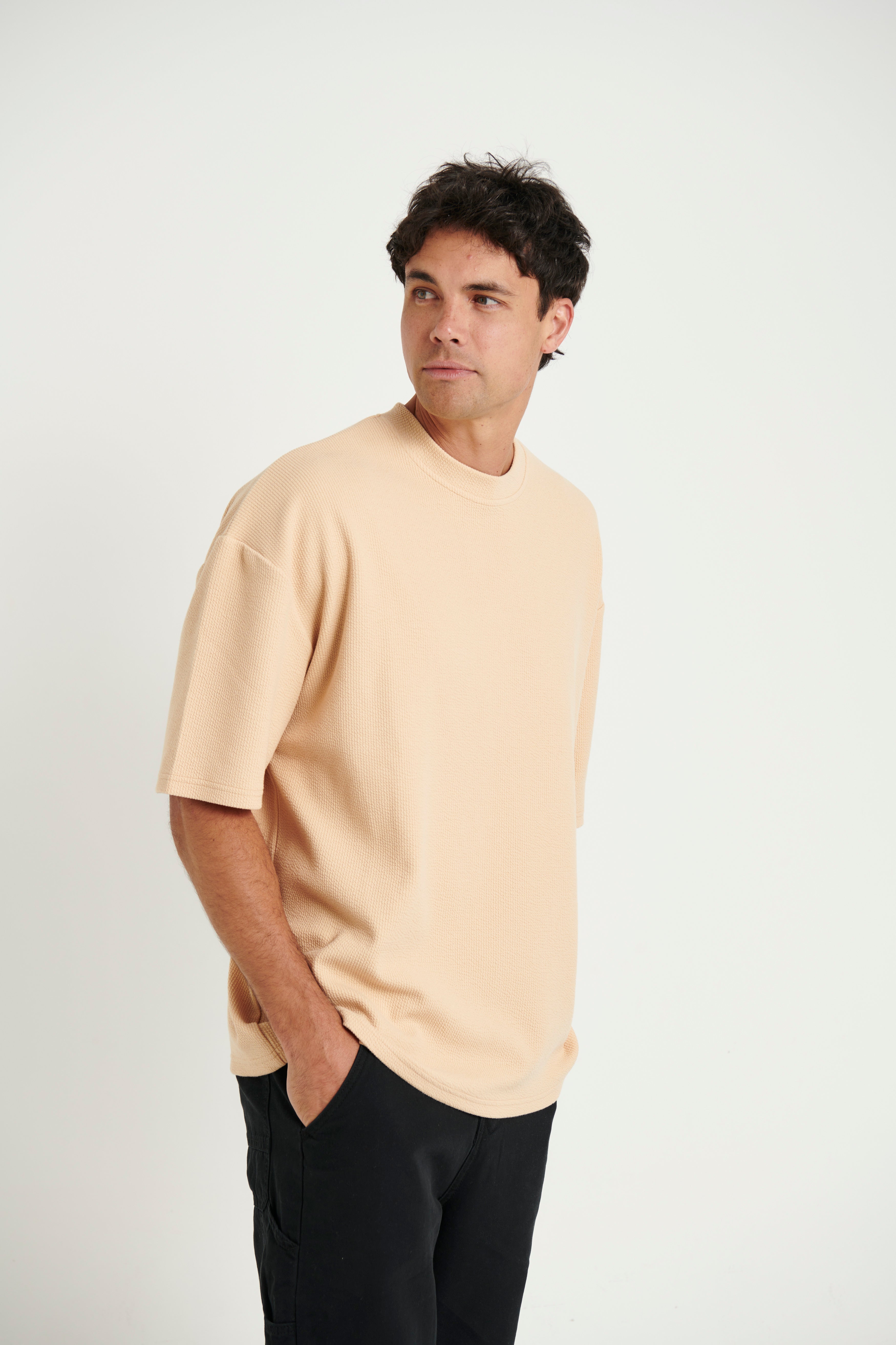 NTH Heavy Ribbed Tee Tan