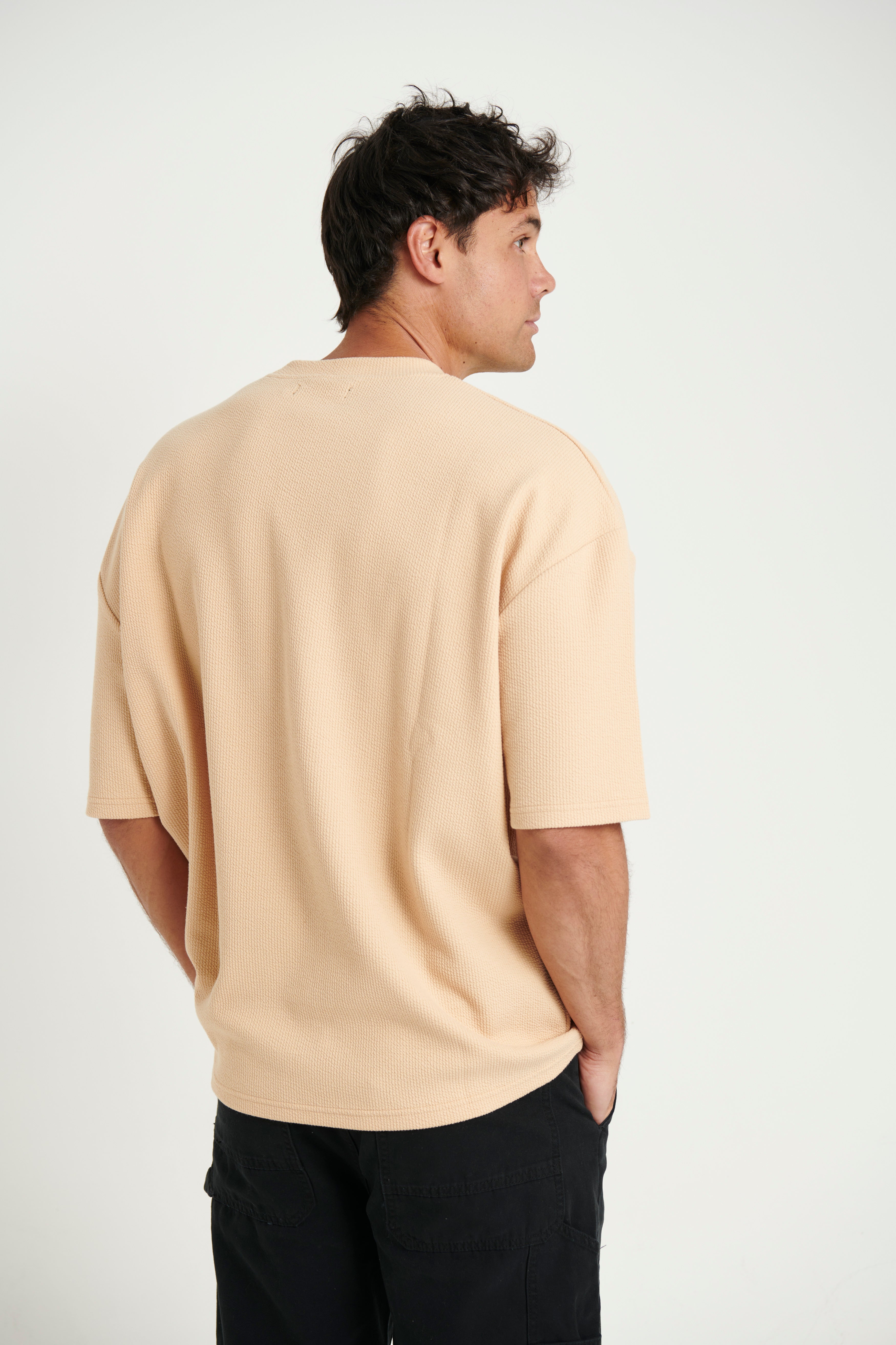 NTH Heavy Ribbed Tee Tan