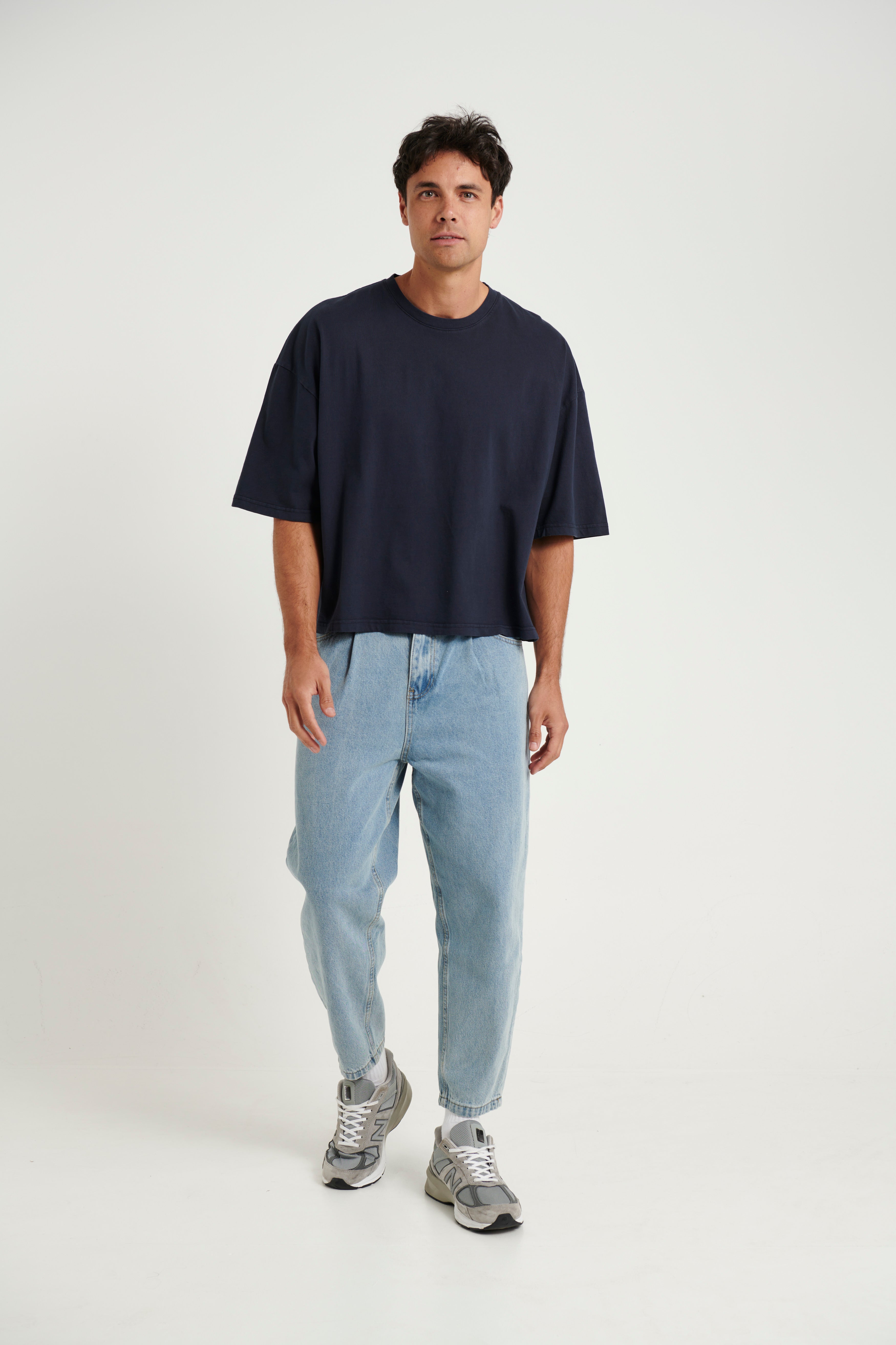 NTH Crop Box Tee Navy