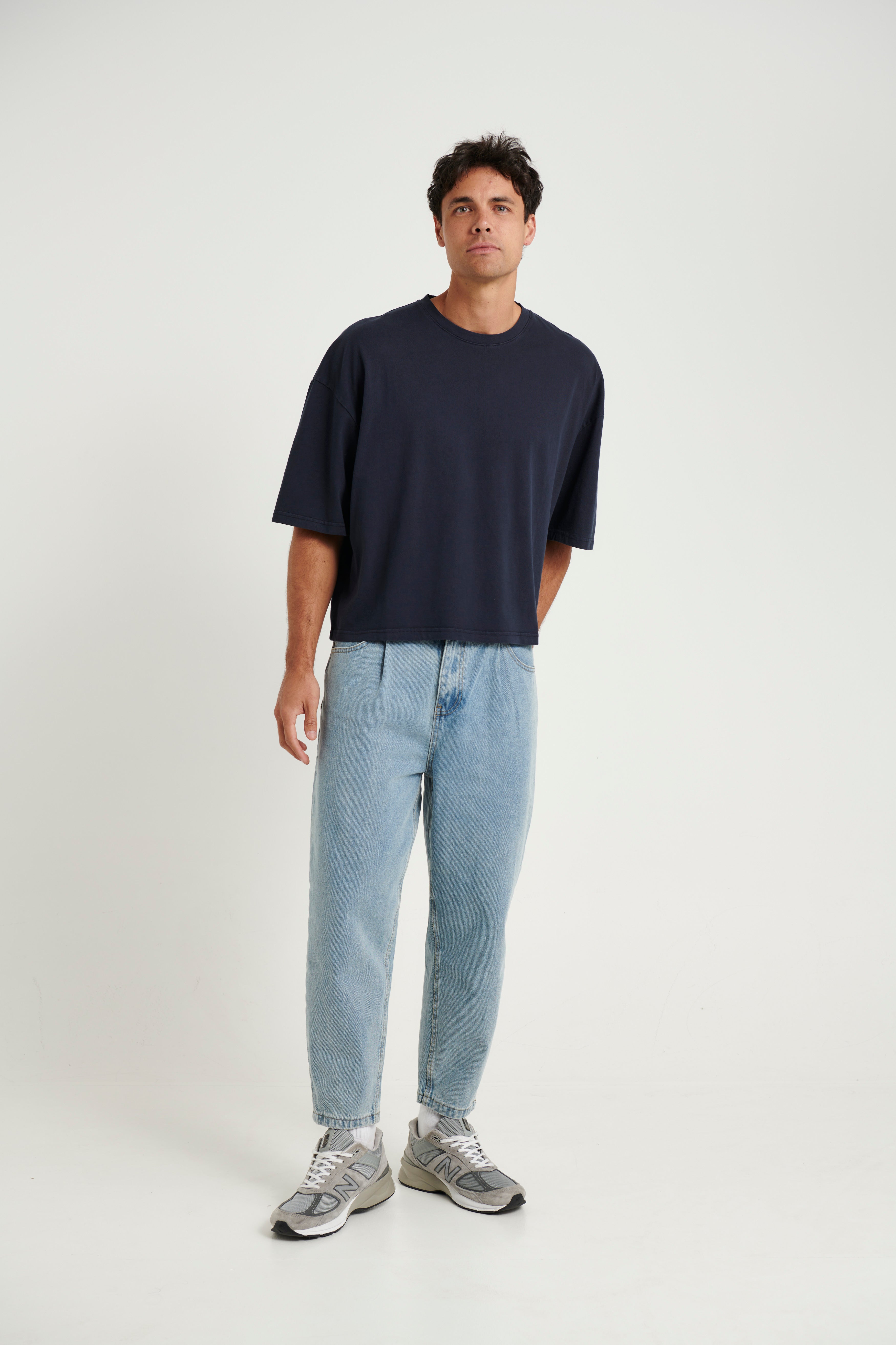 NTH Crop Box Tee Navy