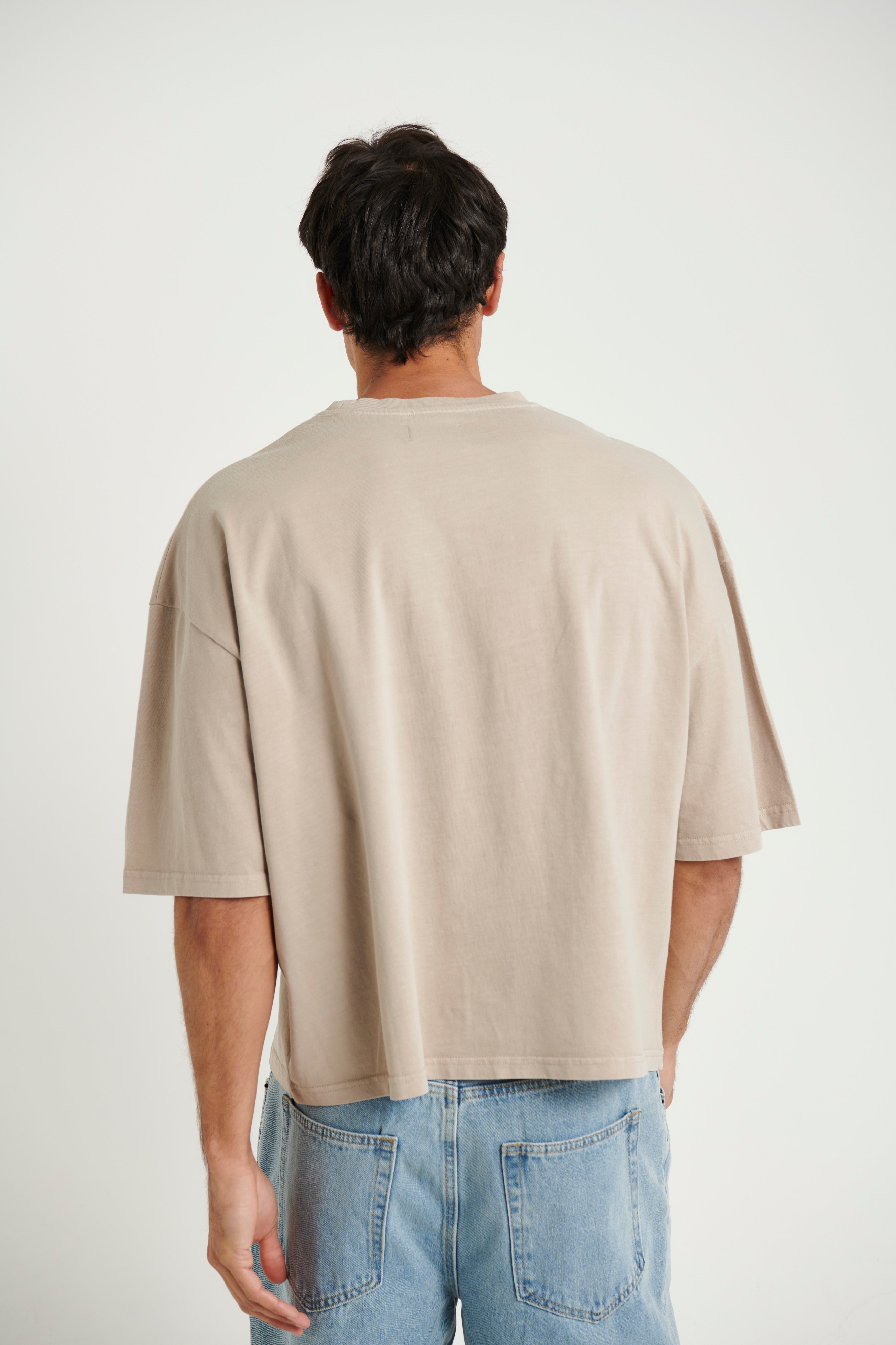 NTH Crop Box Tee Tan
