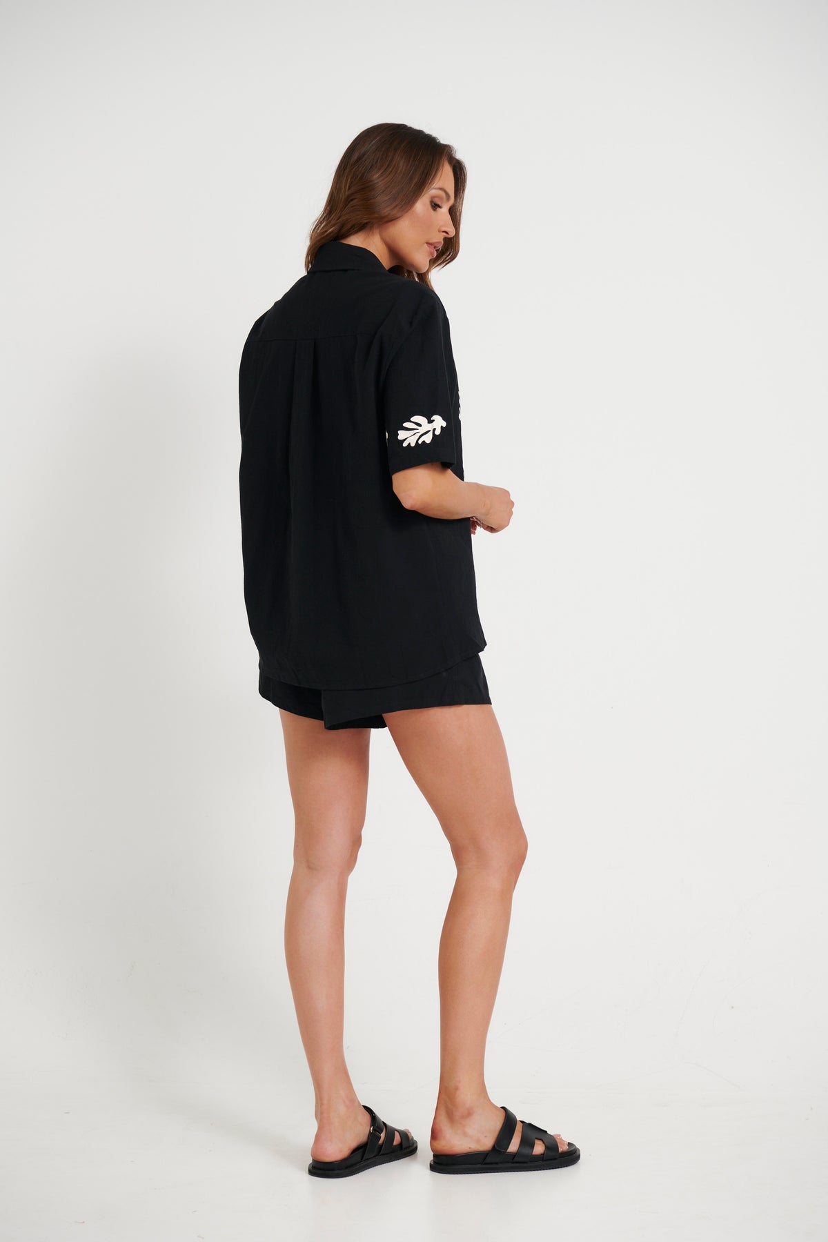 Amalia Shirt Black/Sand - FINAL SALE
