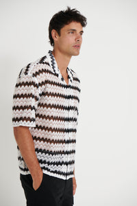 Raf Cropped Shirt Stripe Arch - FINAL SALE