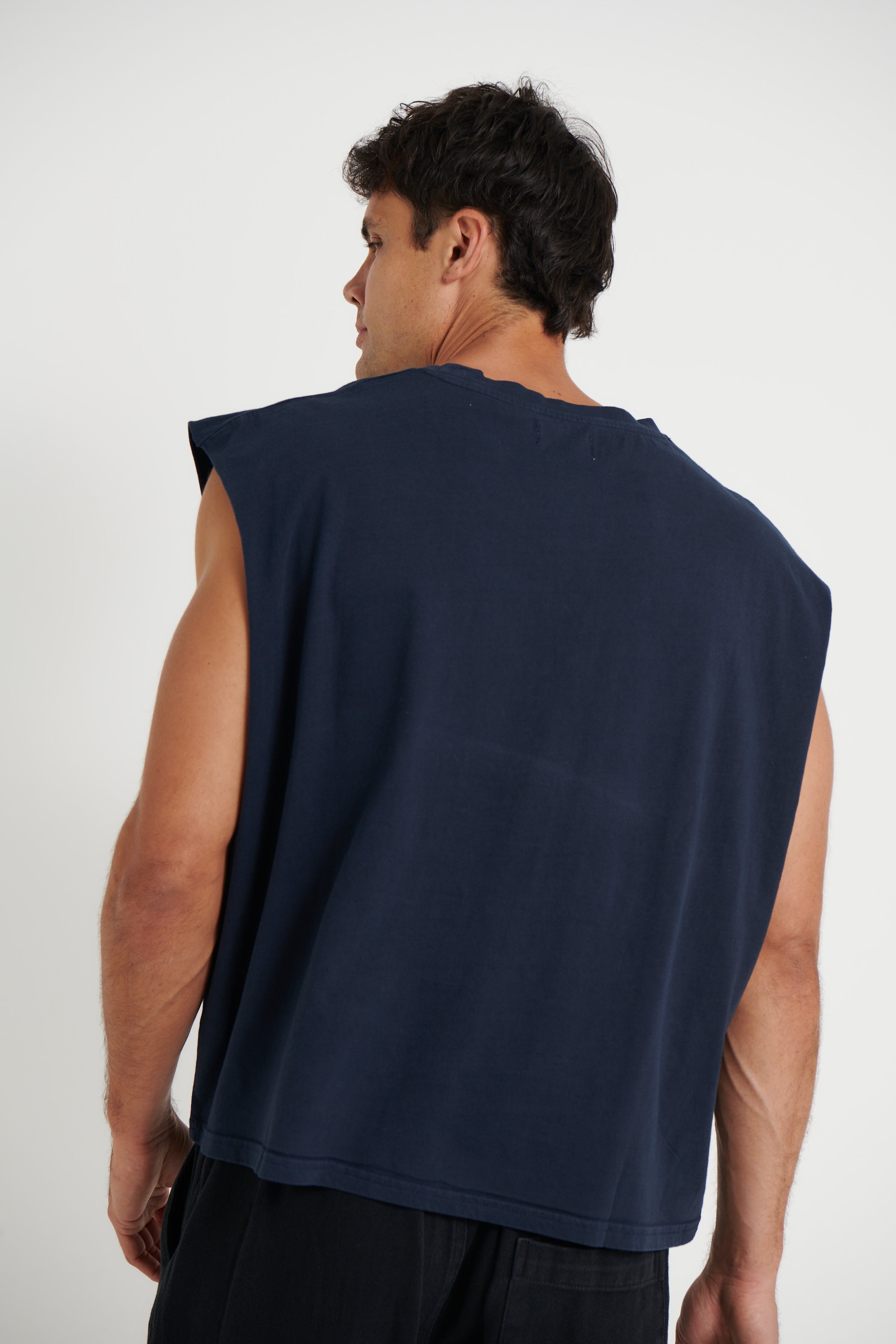 NTH Crop Box Tank Navy