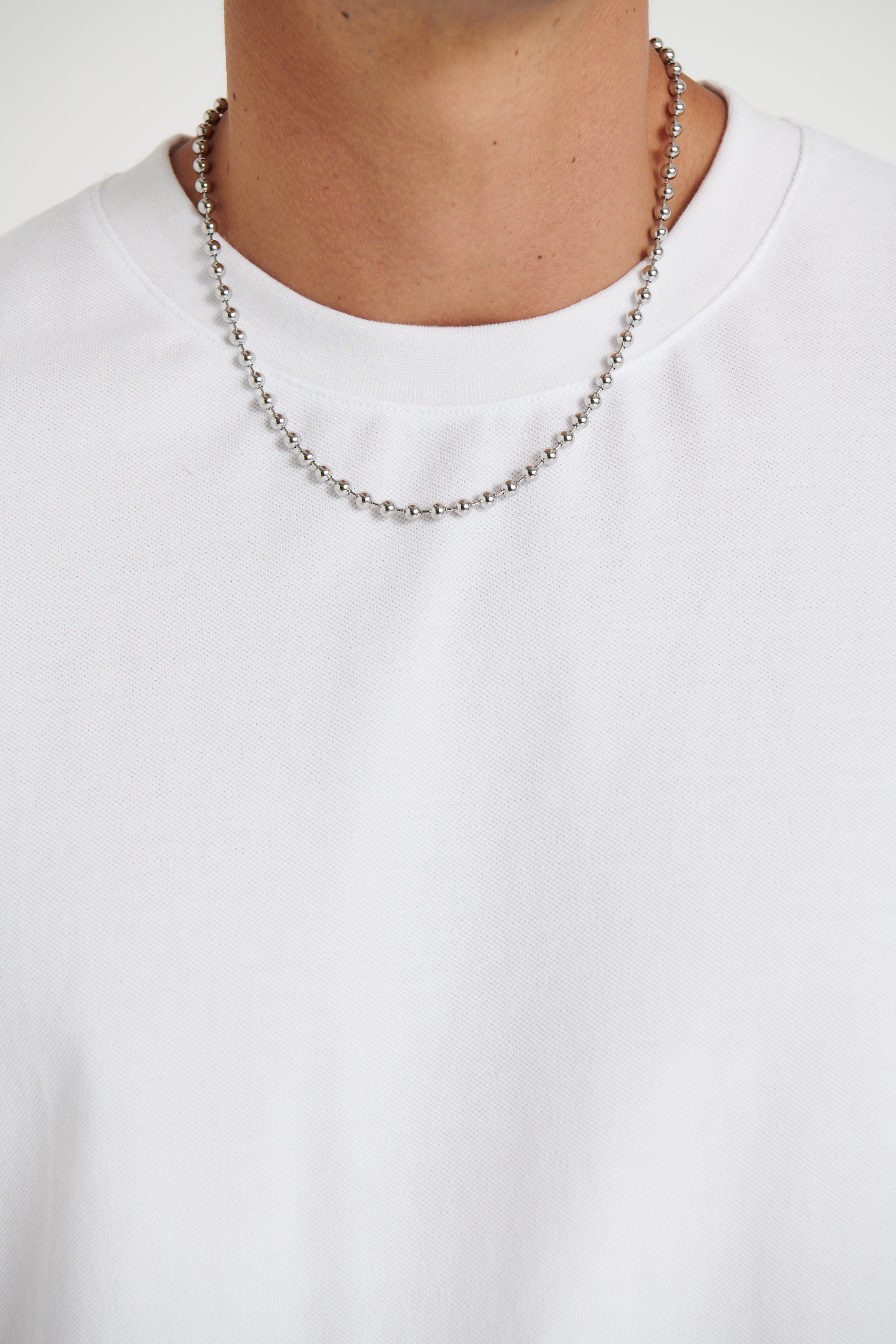 NTH 5mm Ball Chain Necklace Silver