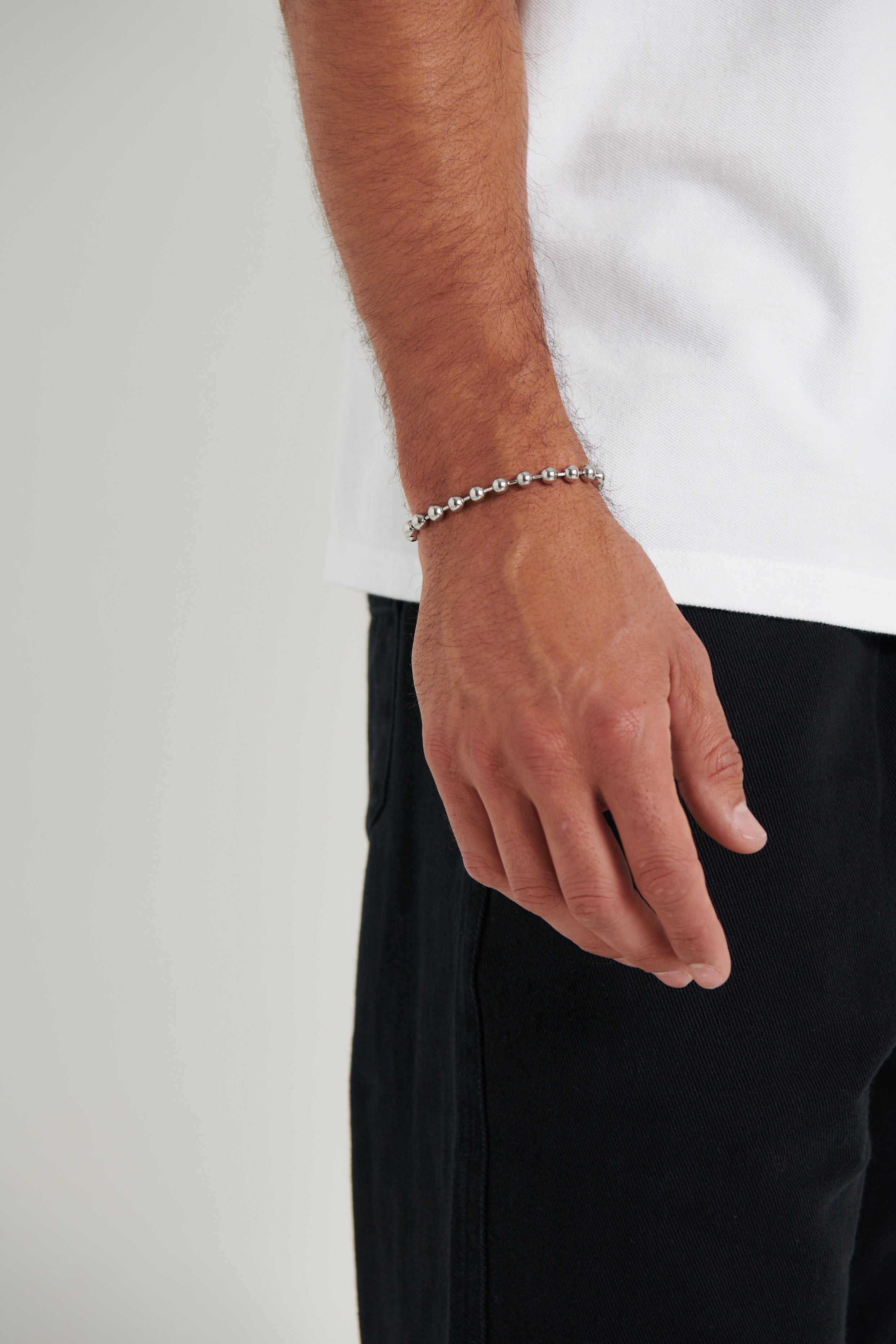 NTH 6mm Ball Chain Bracelet Silver