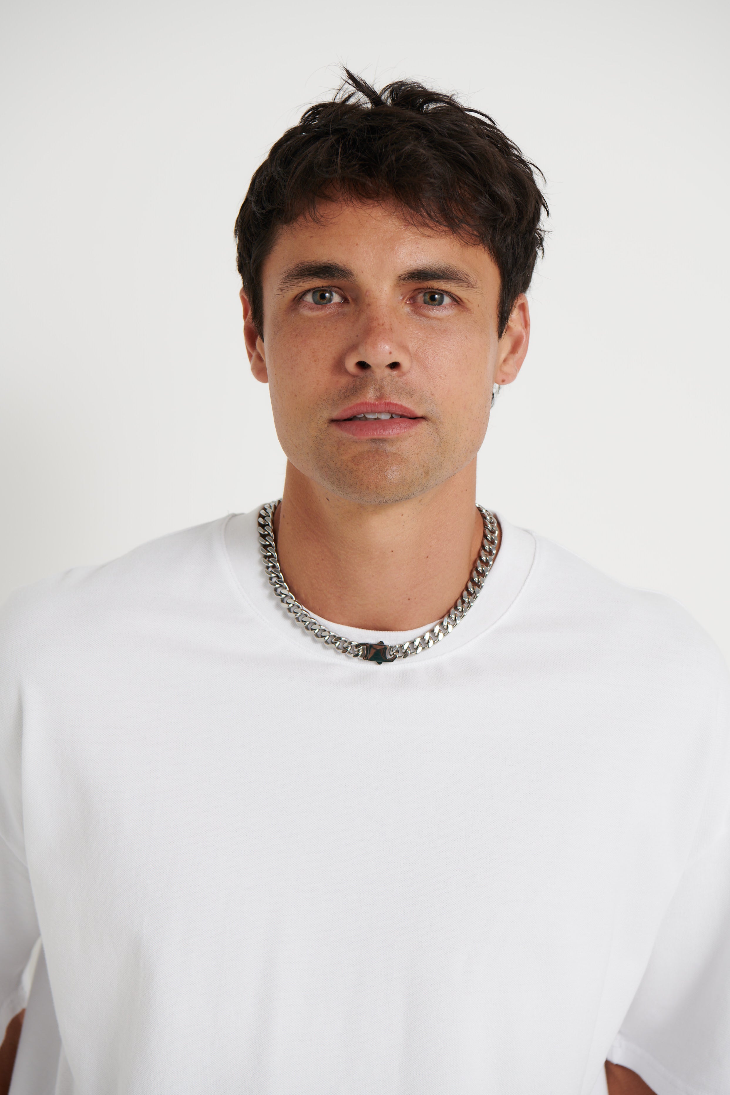 NTH 10mm Curb Chain Necklace Silver
