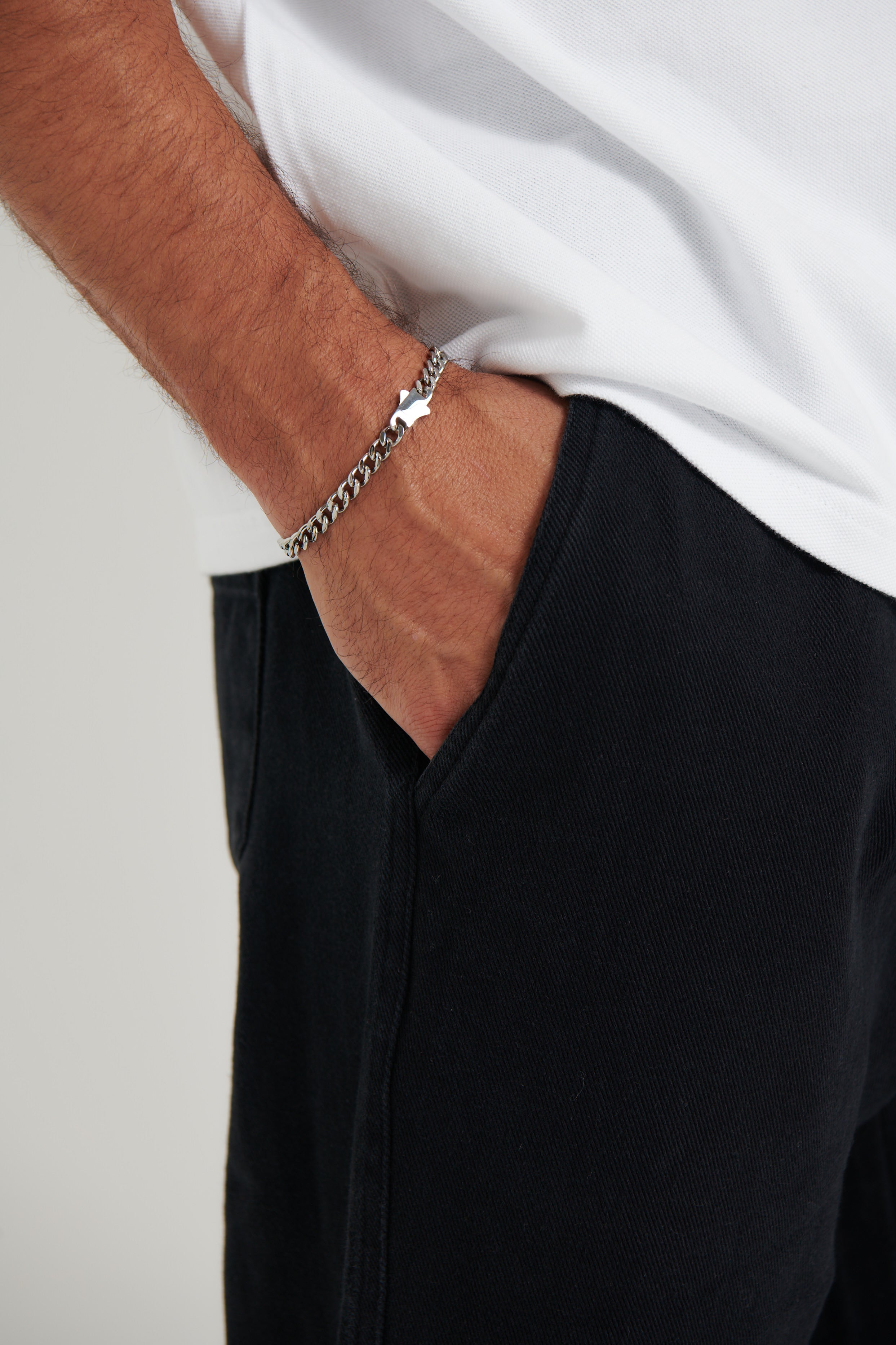 NTH 6mm Curb Chain Bracelet Silver