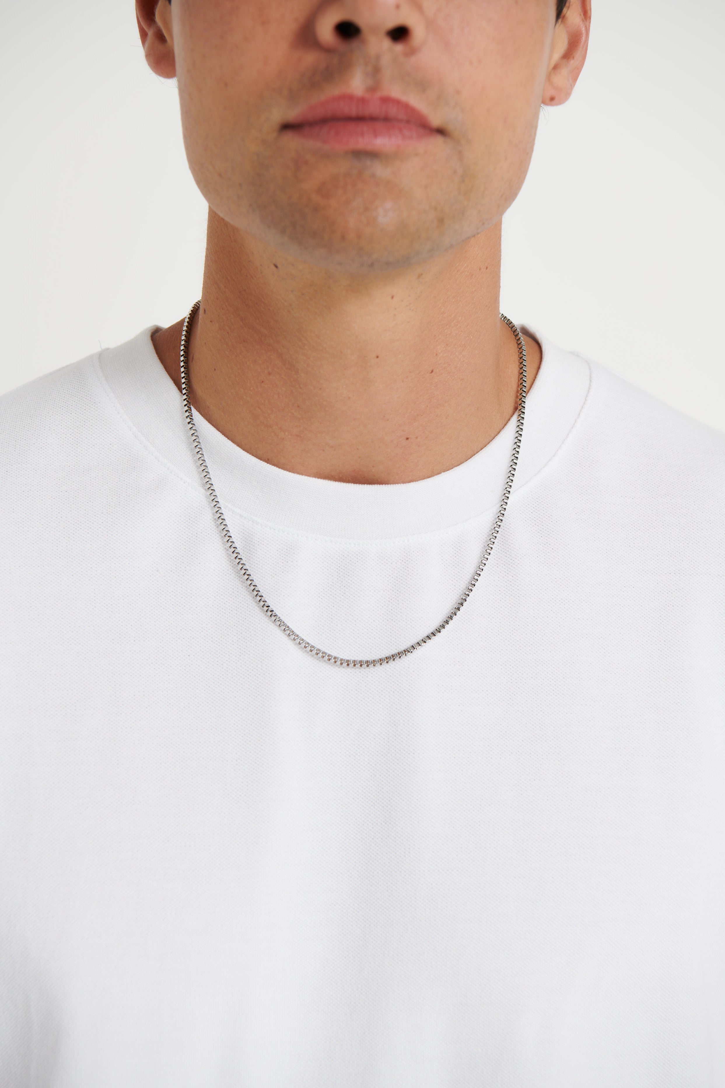 NTH Box Chain Necklace Silver