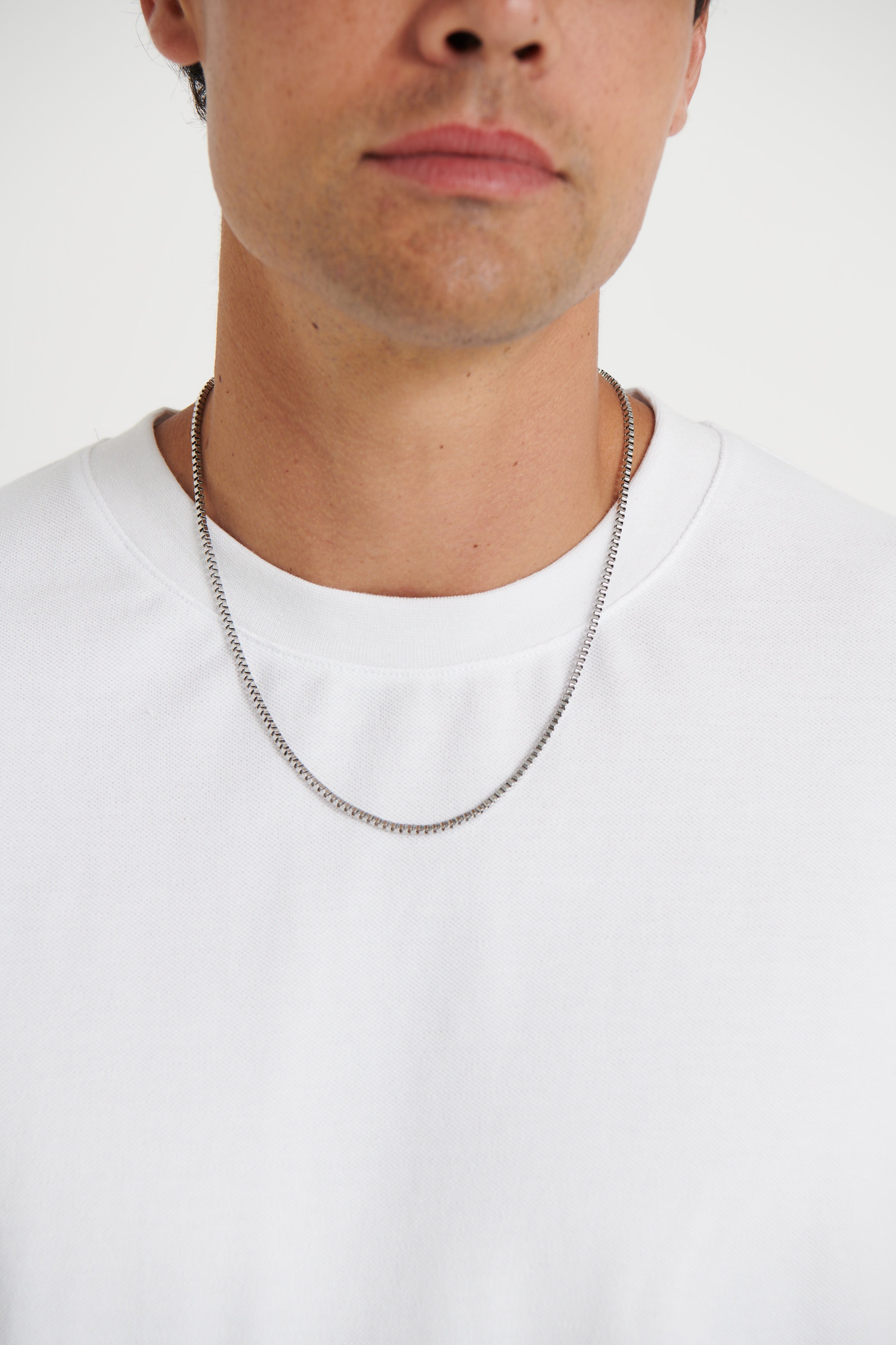 NTH Box Chain Necklace Silver