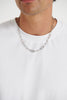 NTH Paperclip Chain Necklace Silver