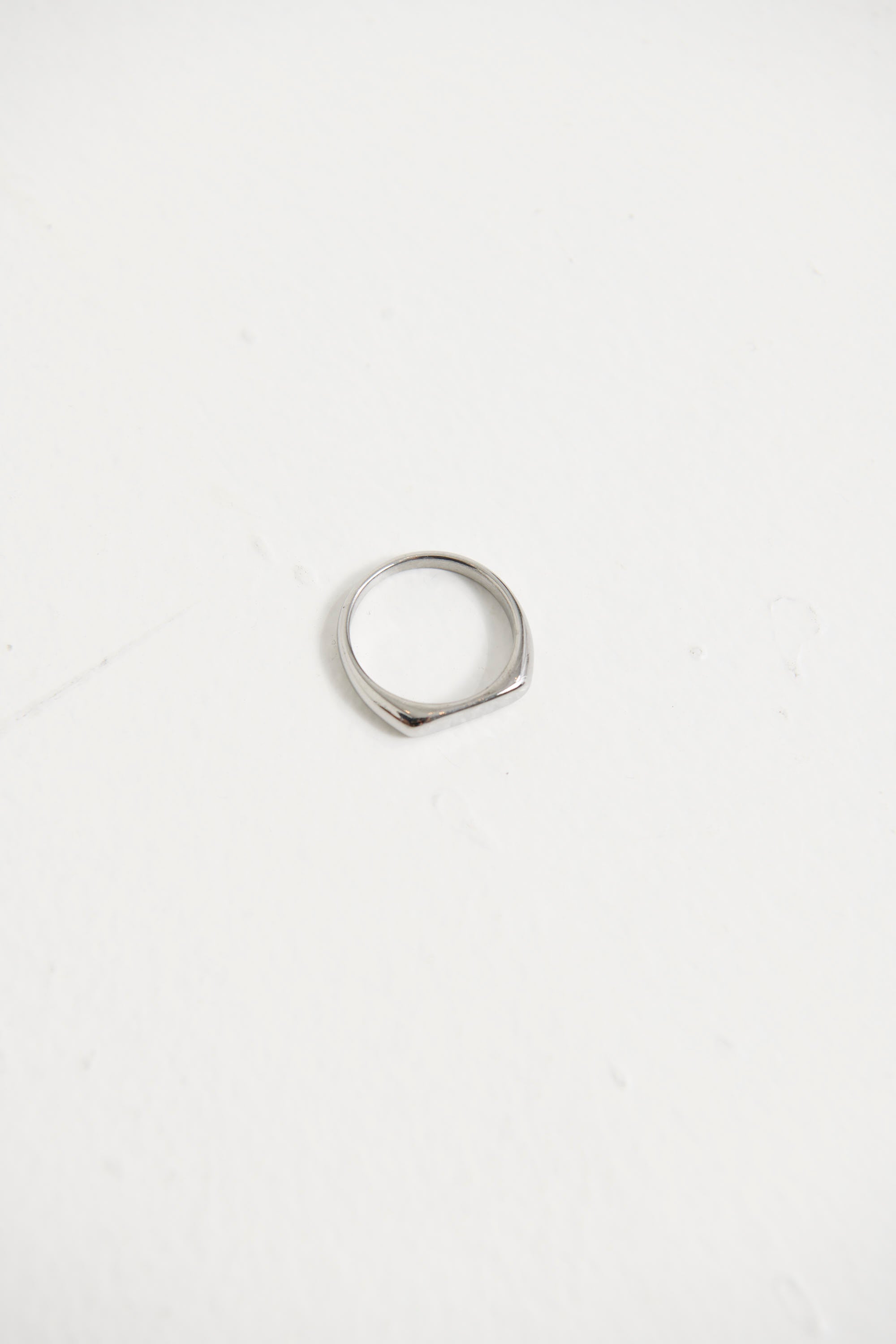 NTH Slim Signet Ring Silver
