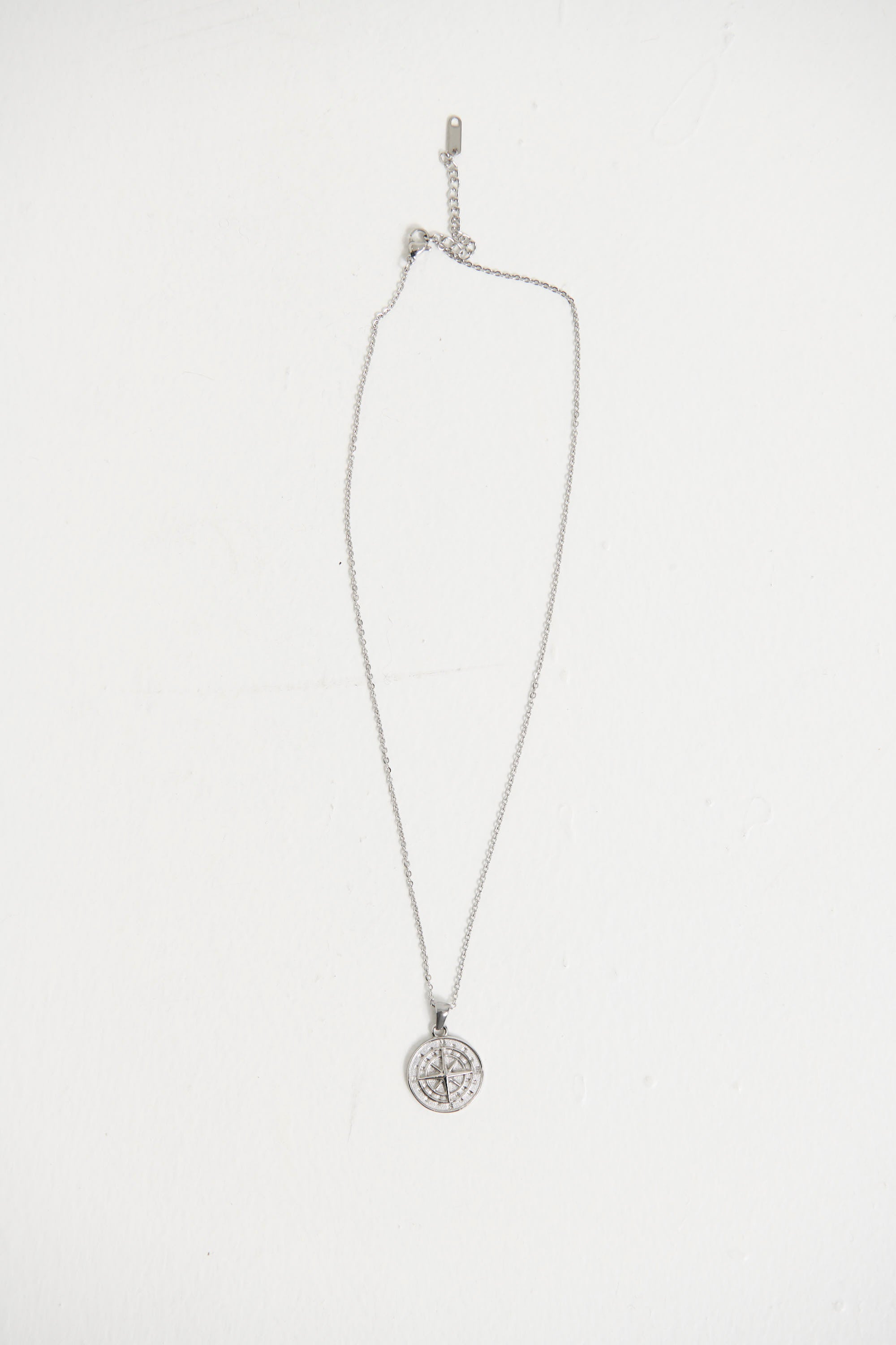 NTH Compass Necklace Silver