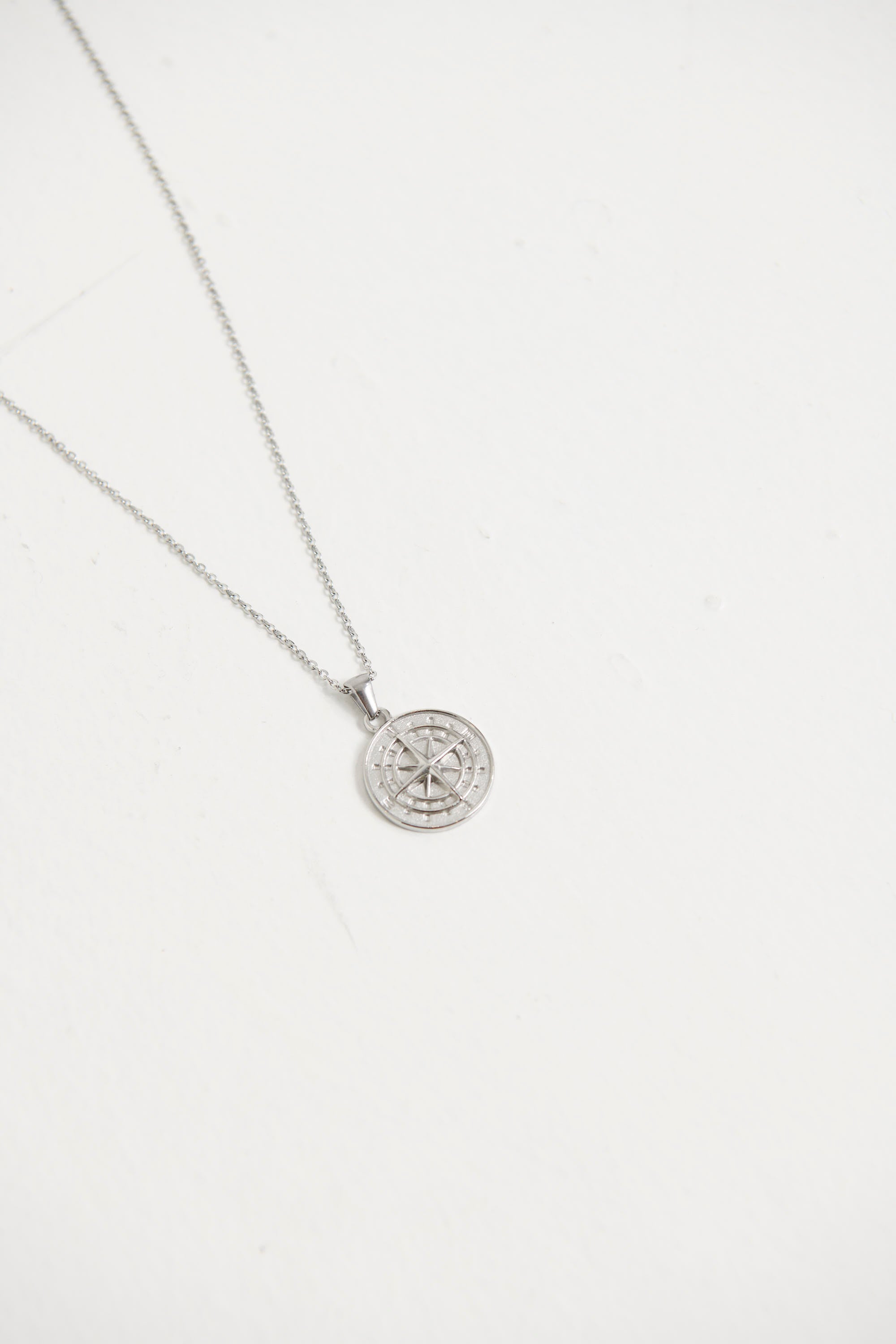 NTH Compass Necklace Silver