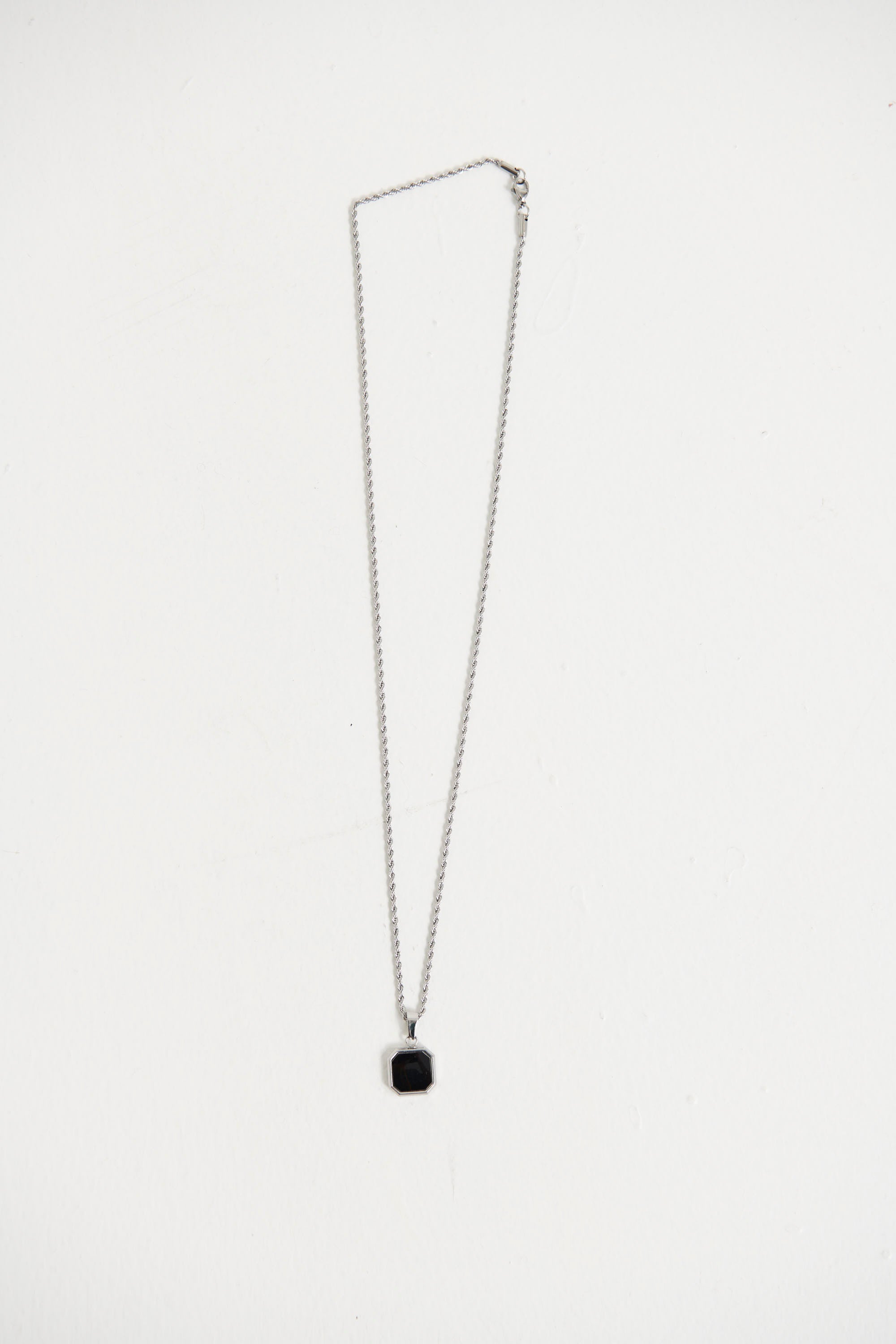 NTH Octagon Pendant Necklace Silver