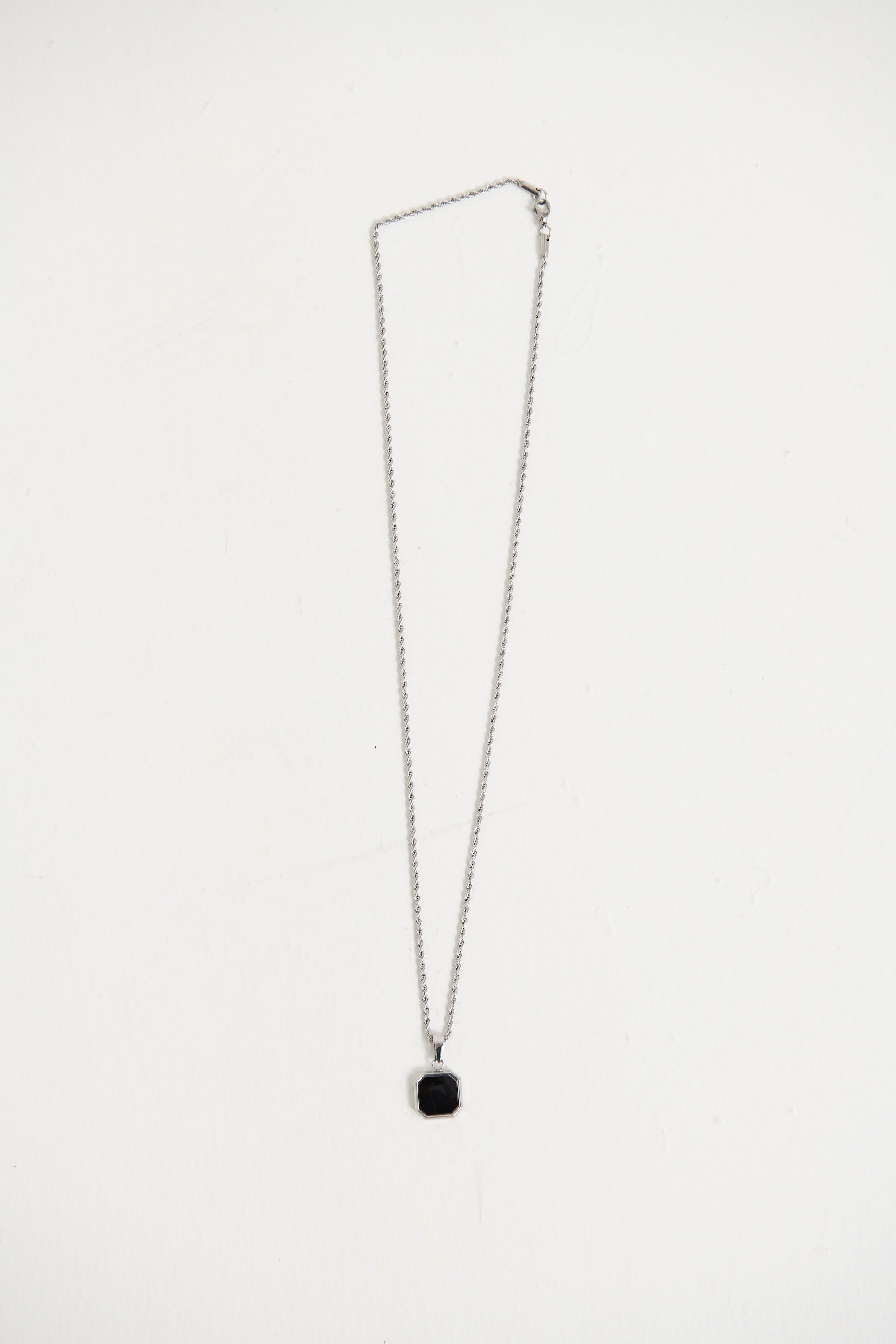 NTH Octagon Pendant Necklace Silver