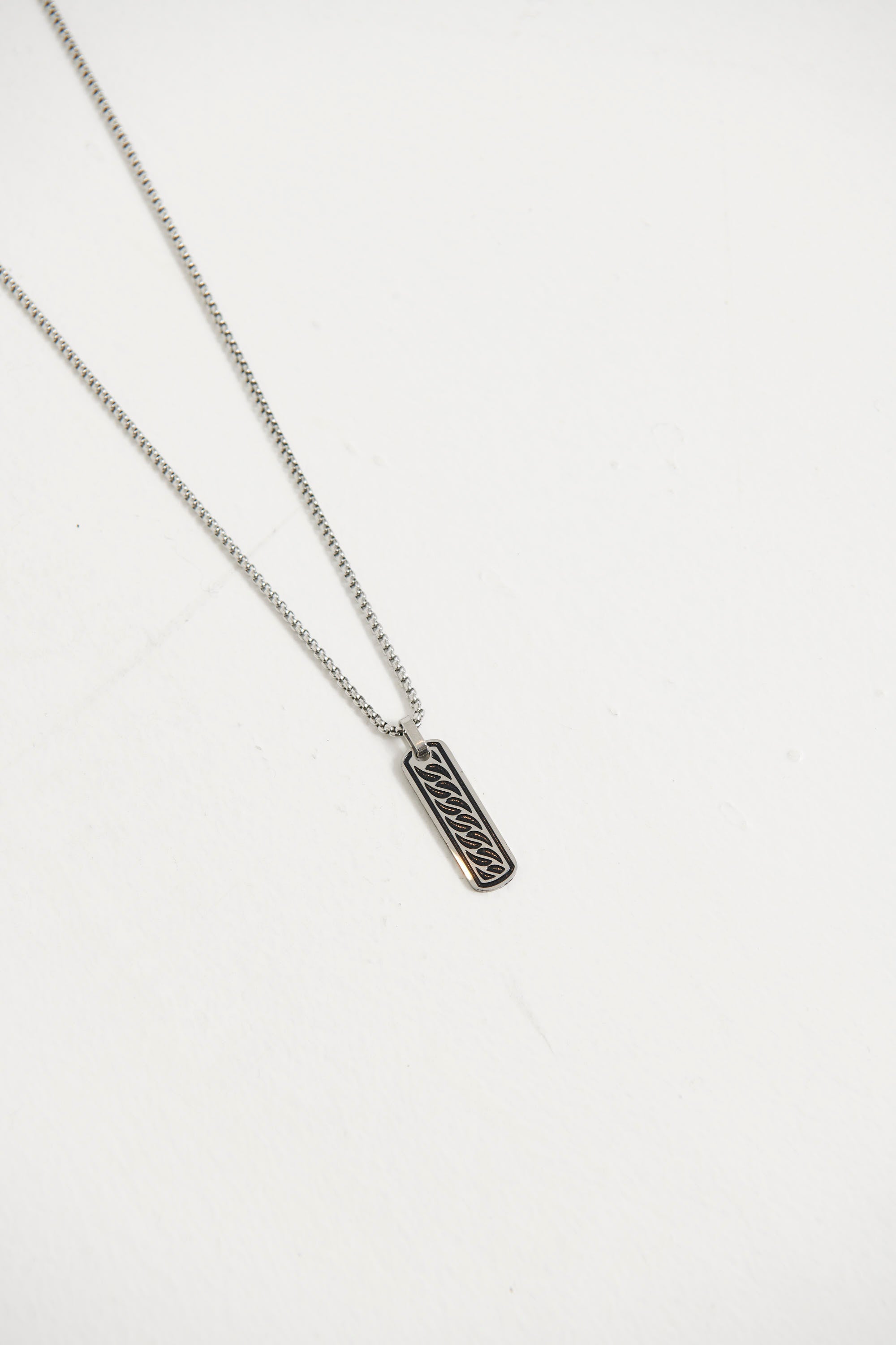 NTH Pendant Necklace Silver